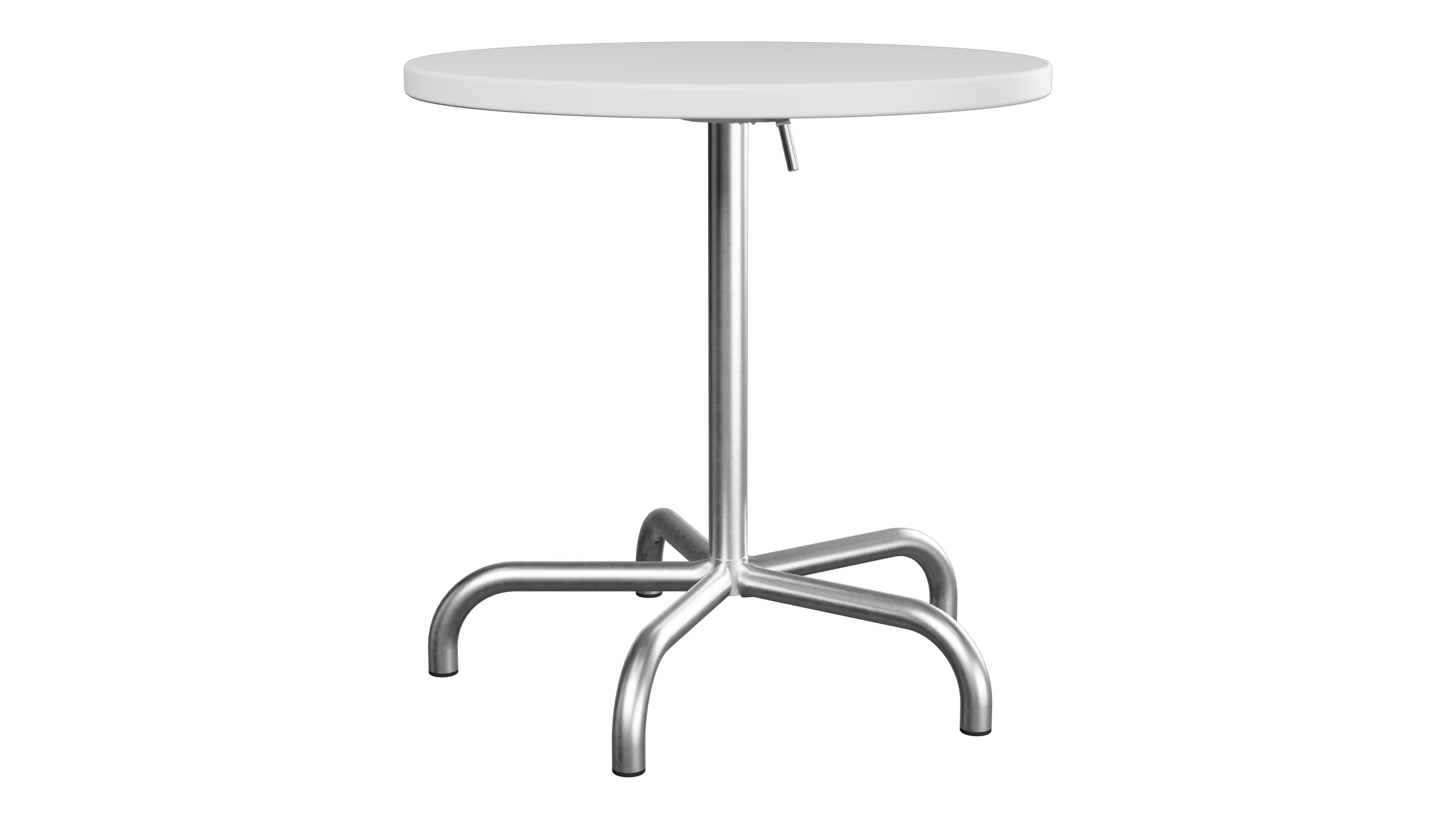 Säntis Metall-Gartentisch ø72 klappbar in Weiss präsentiert im Onlineshop von KAQTU Design AG. Gartentisch ist von Schaffner