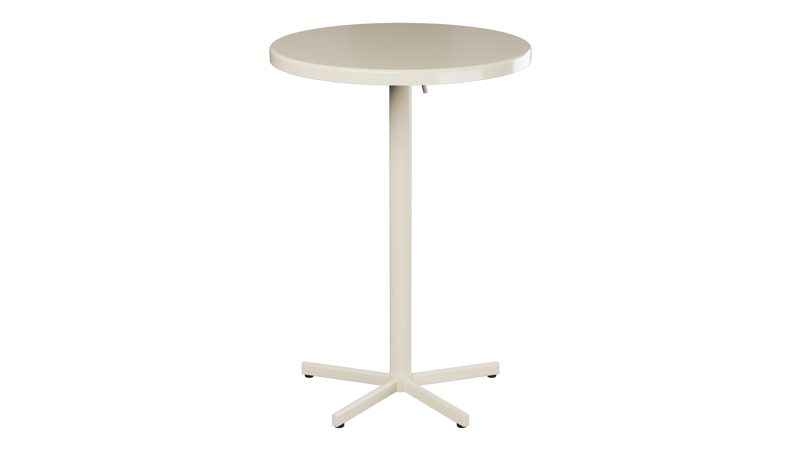Bodensee Glasfaser-Stehtisch Outdoor ø75 / 110 klappbar in Pastellsand präsentiert im Onlineshop von KAQTU Design AG. Hochtisch Outdoor ist von Schaffner