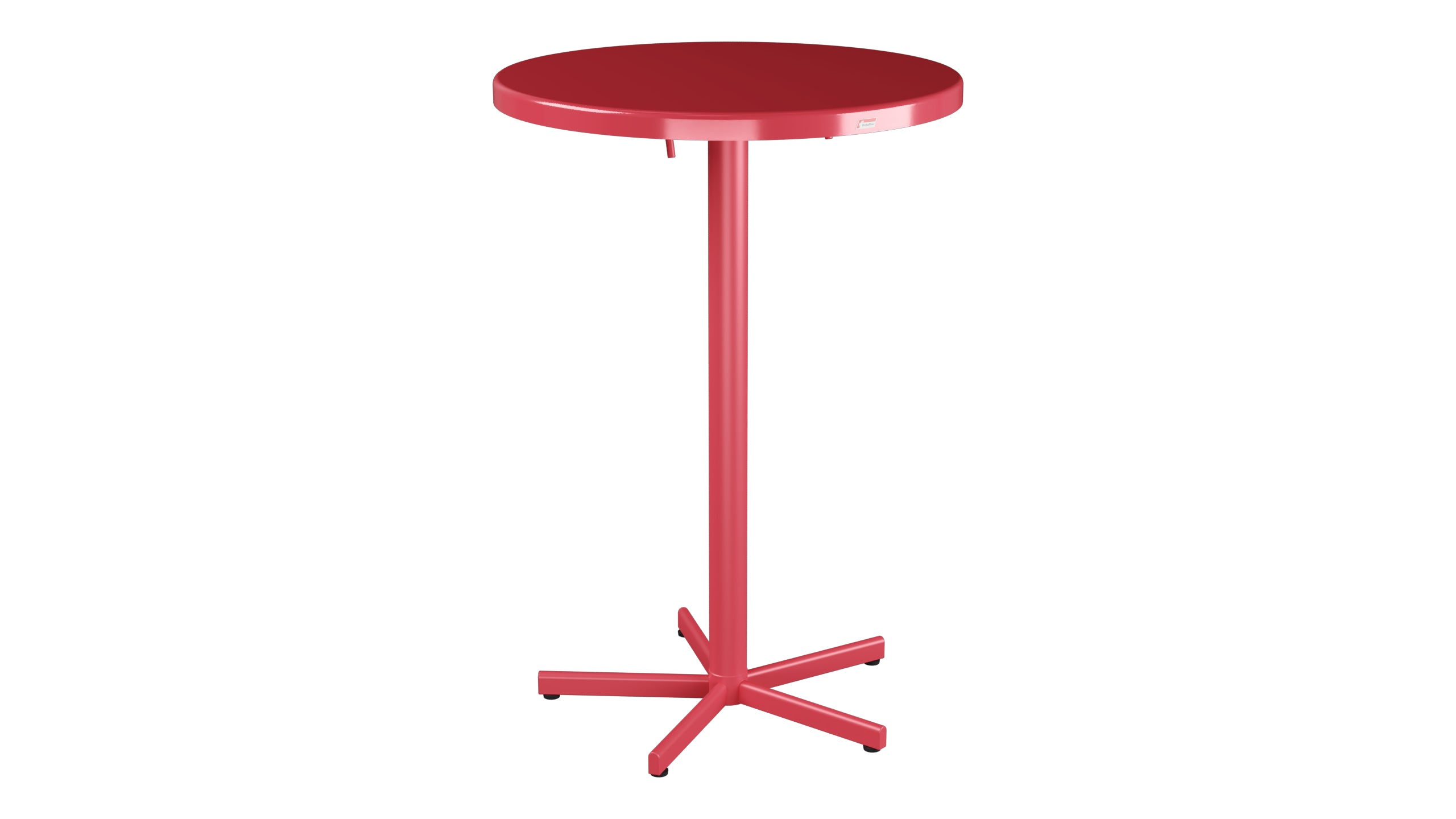 Bodensee Glasfaser-Stehtisch Outdoor ø75 / 110 klappbar in Ahornrot präsentiert im Onlineshop von KAQTU Design AG. Hochtisch Outdoor ist von Schaffner