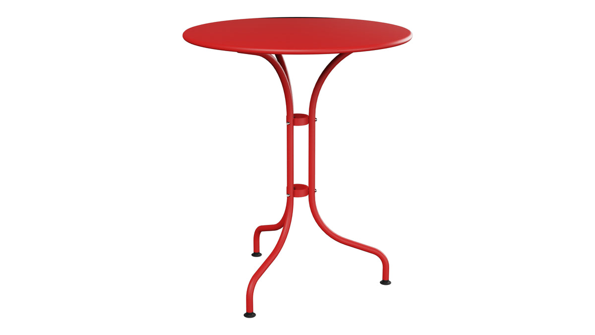 St. Moritz Metall-Gartentisch ø60 in Rot präsentiert im Onlineshop von KAQTU Design AG. Gartentisch ist von Schaffner