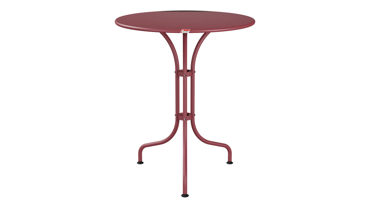 St. Moritz Metall-Gartentisch ø60 in Bordeaux präsentiert im Onlineshop von KAQTU Design AG. Gartentisch ist von Schaffner