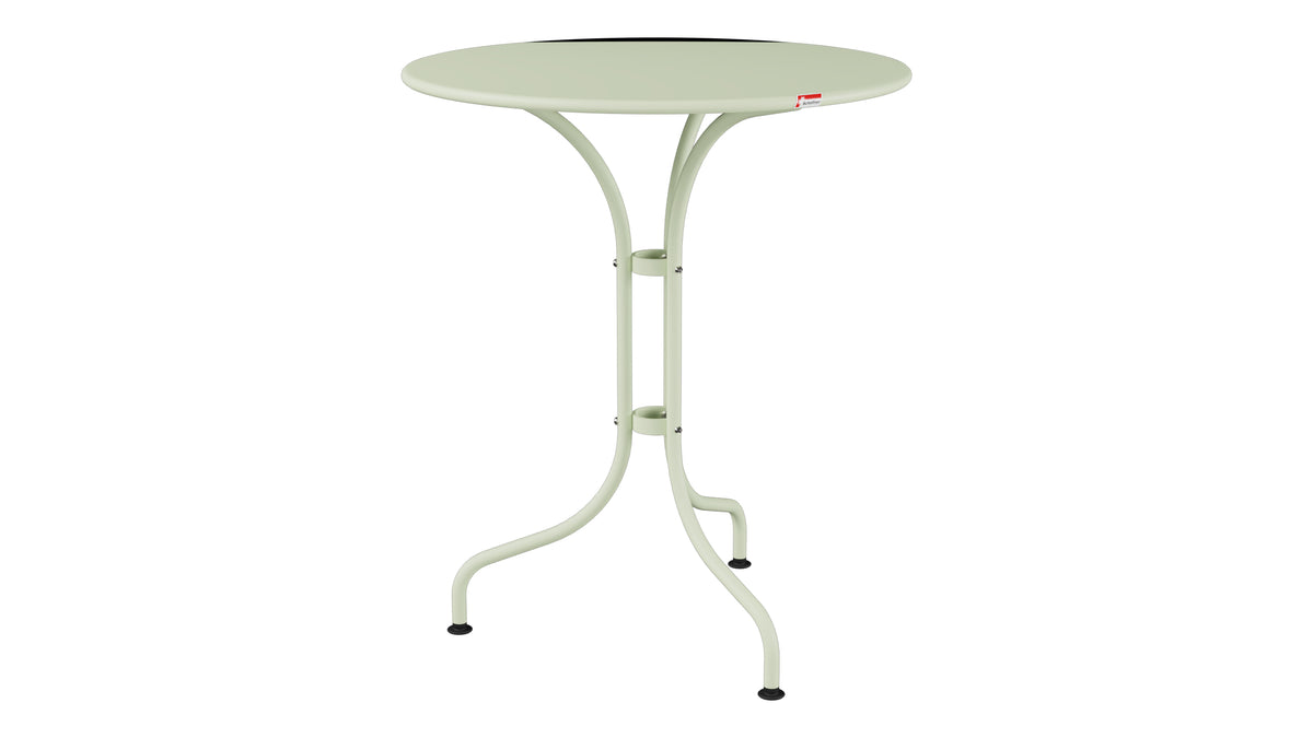 St. Moritz Metall-Gartentisch ø60 in Pastellgrün präsentiert im Onlineshop von KAQTU Design AG. Gartentisch ist von Schaffner