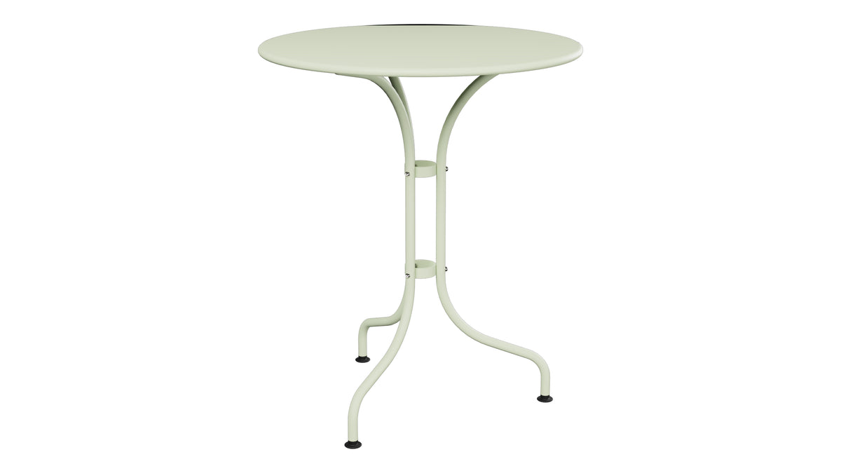 St. Moritz Metall-Gartentisch ø60 in Pastellgrün präsentiert im Onlineshop von KAQTU Design AG. Gartentisch ist von Schaffner