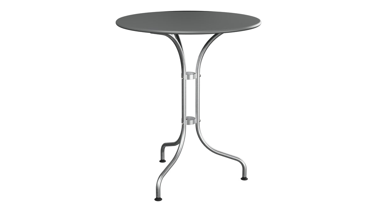 St. Moritz Metall-Gartentisch ø60 in Graphit präsentiert im Onlineshop von KAQTU Design AG. Gartentisch ist von Schaffner