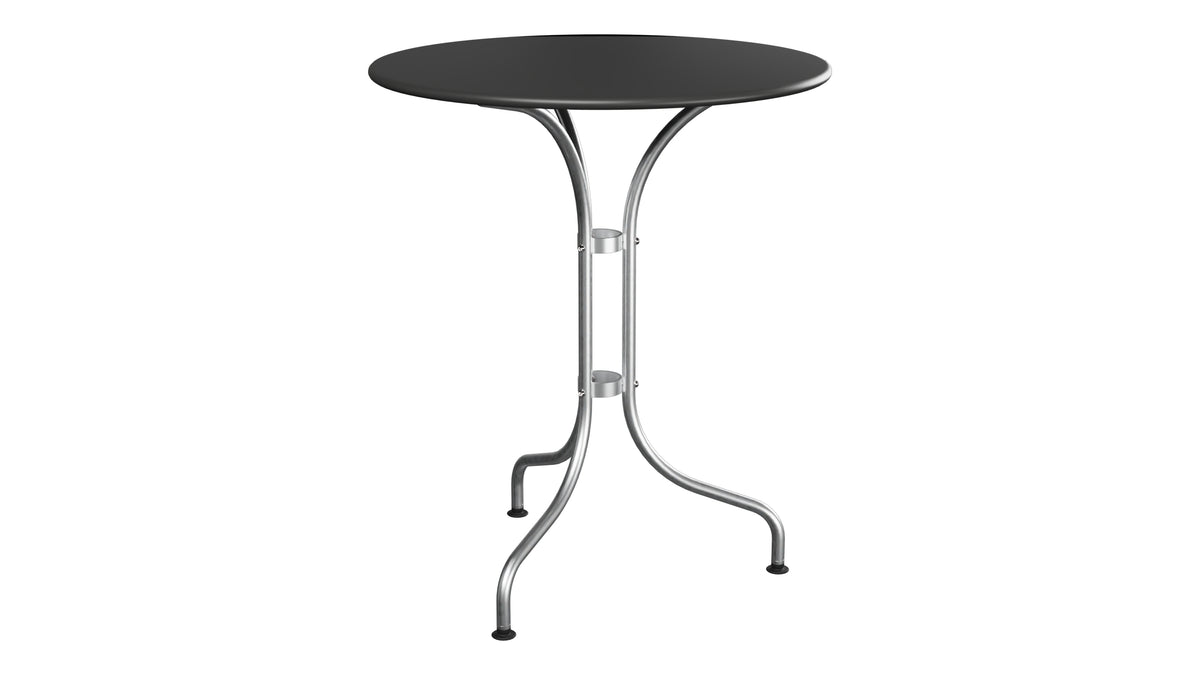 St. Moritz Metall-Gartentisch ø60 in Anthrazit präsentiert im Onlineshop von KAQTU Design AG. Gartentisch ist von Schaffner