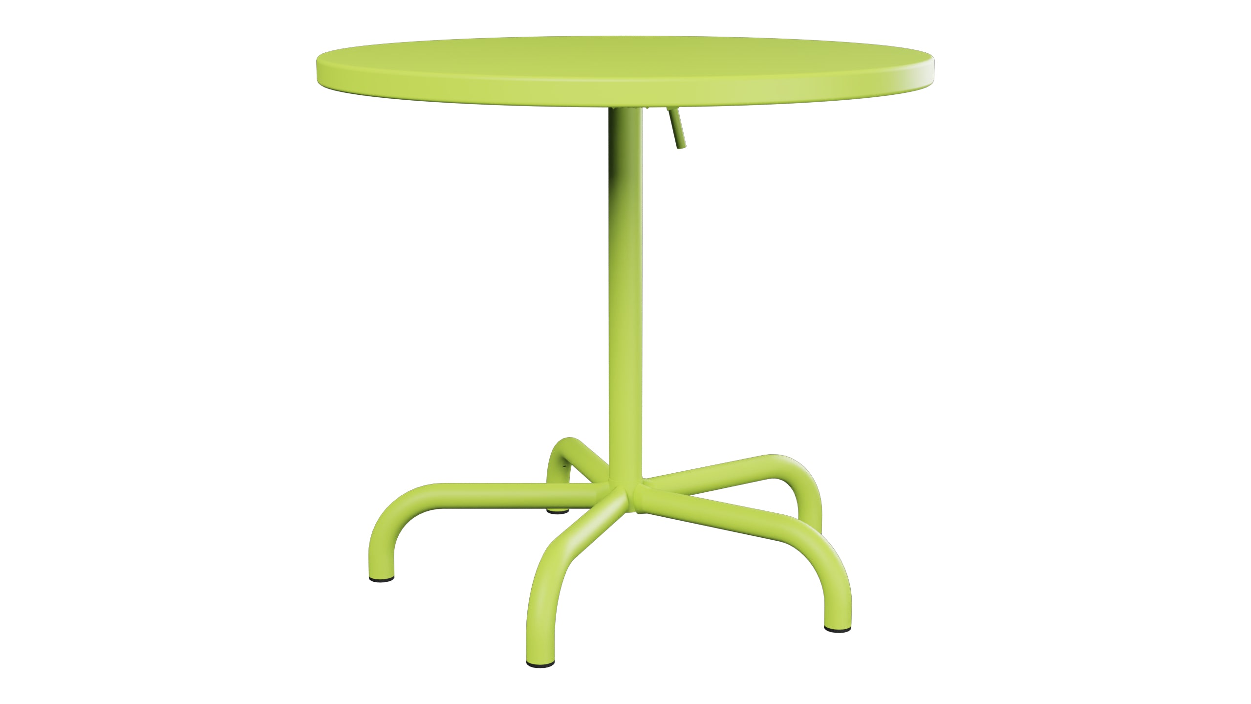 Säntis Metall-Gartentisch ø80 klappbar in Hellgrün präsentiert im Onlineshop von KAQTU Design AG. Gartentisch ist von Schaffner