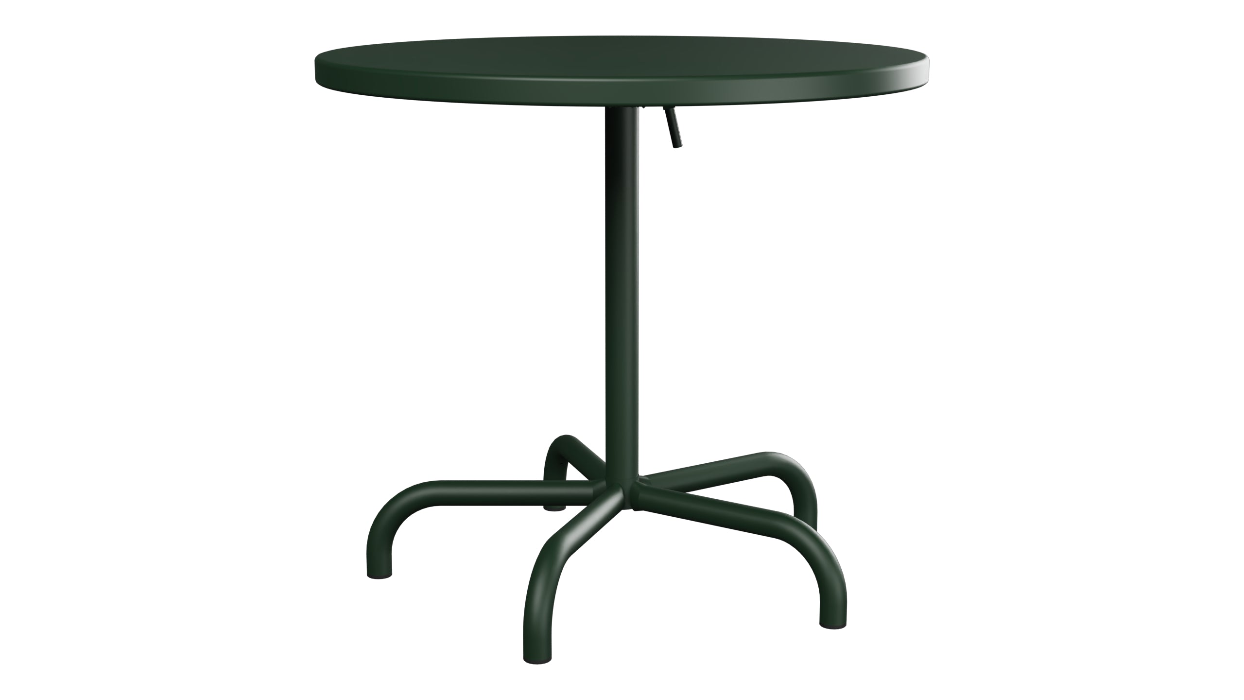 Säntis Metall-Gartentisch ø80 klappbar in Tannengrün präsentiert im Onlineshop von KAQTU Design AG. Gartentisch ist von Schaffner