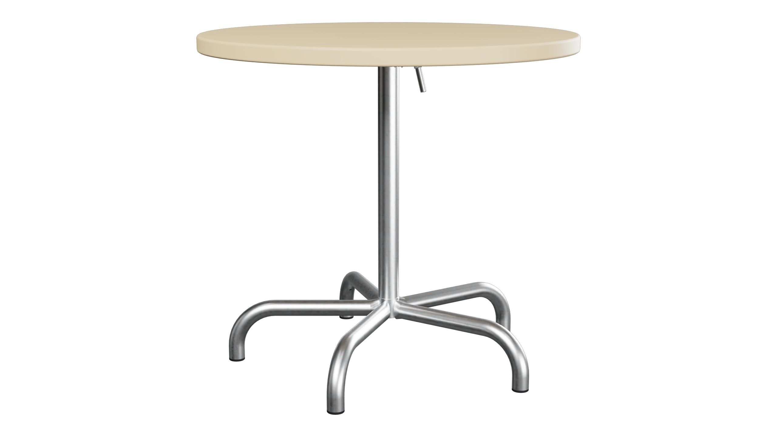 Säntis Metall-Gartentisch ø80 klappbar in Pastellbraun präsentiert im Onlineshop von KAQTU Design AG. Gartentisch ist von Schaffner