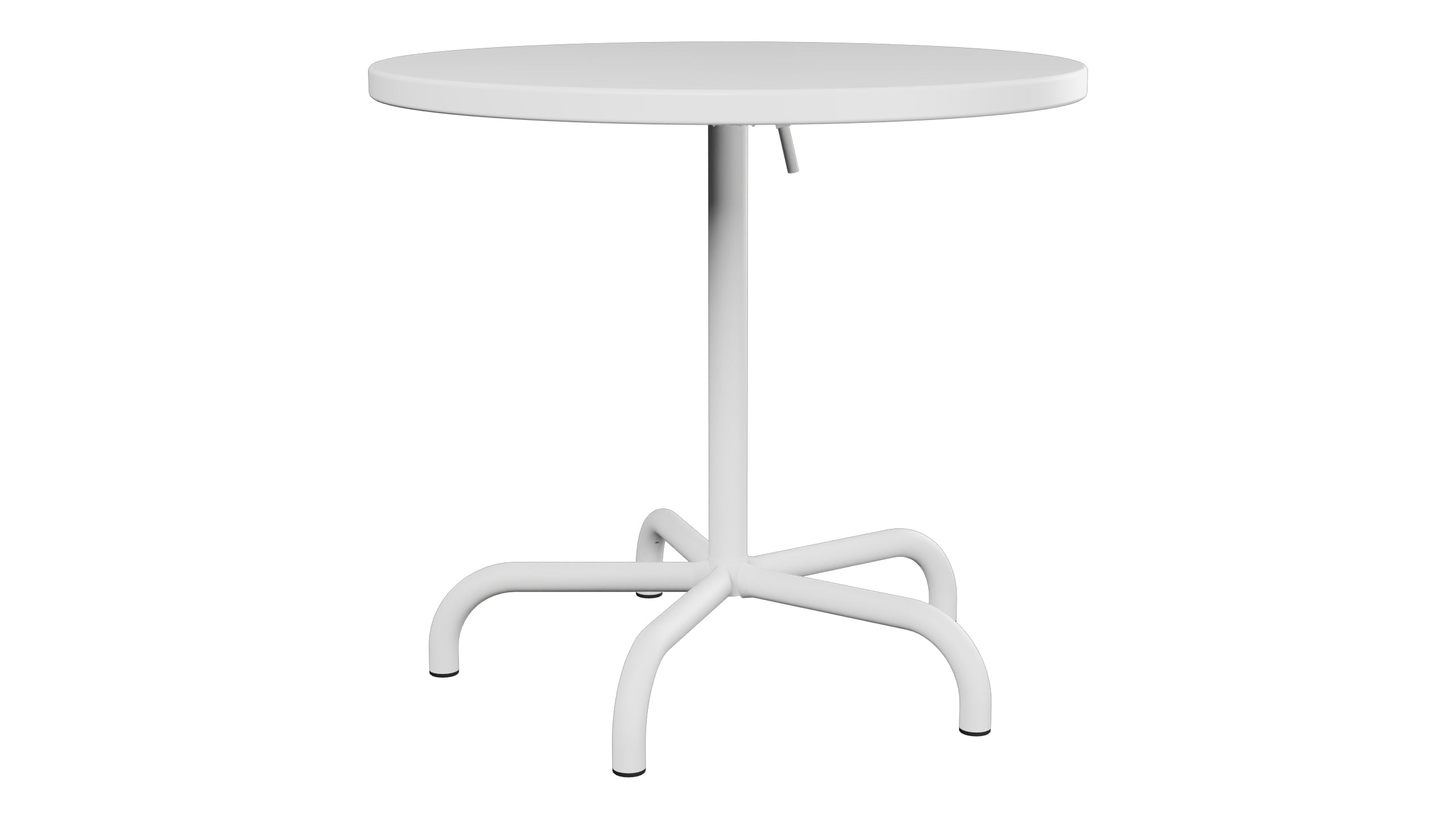 Säntis Metall-Gartentisch ø80 klappbar in Weiss präsentiert im Onlineshop von KAQTU Design AG. Gartentisch ist von Schaffner