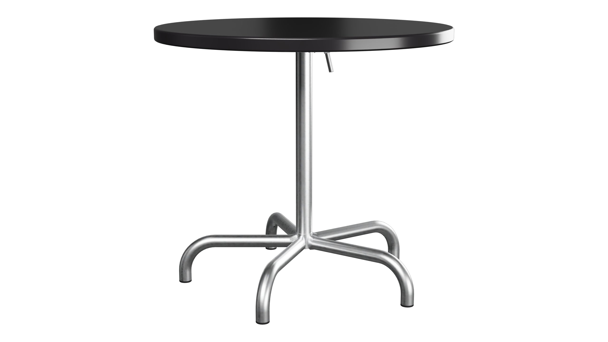 Säntis Metall-Gartentisch ø80 klappbar in Schwarz präsentiert im Onlineshop von KAQTU Design AG. Gartentisch ist von Schaffner