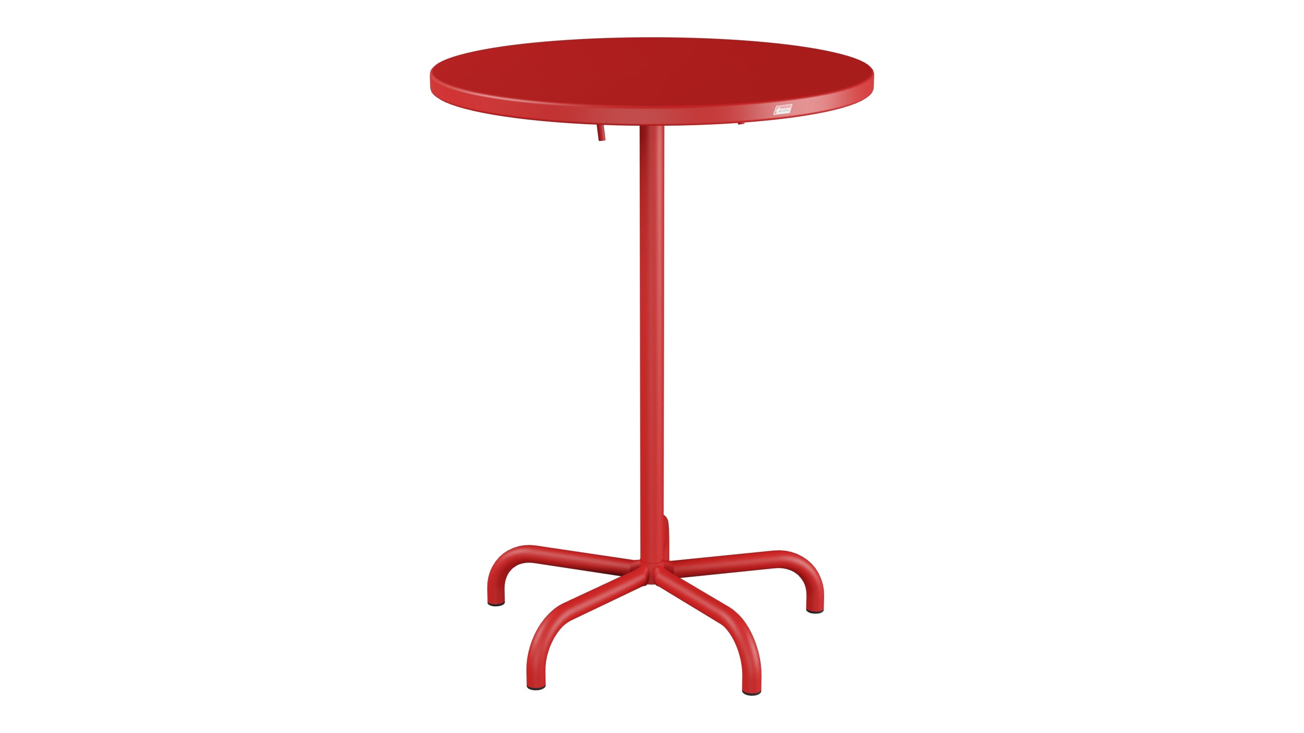 Table de bar en métal Säntis extérieur ø80/110 pliable