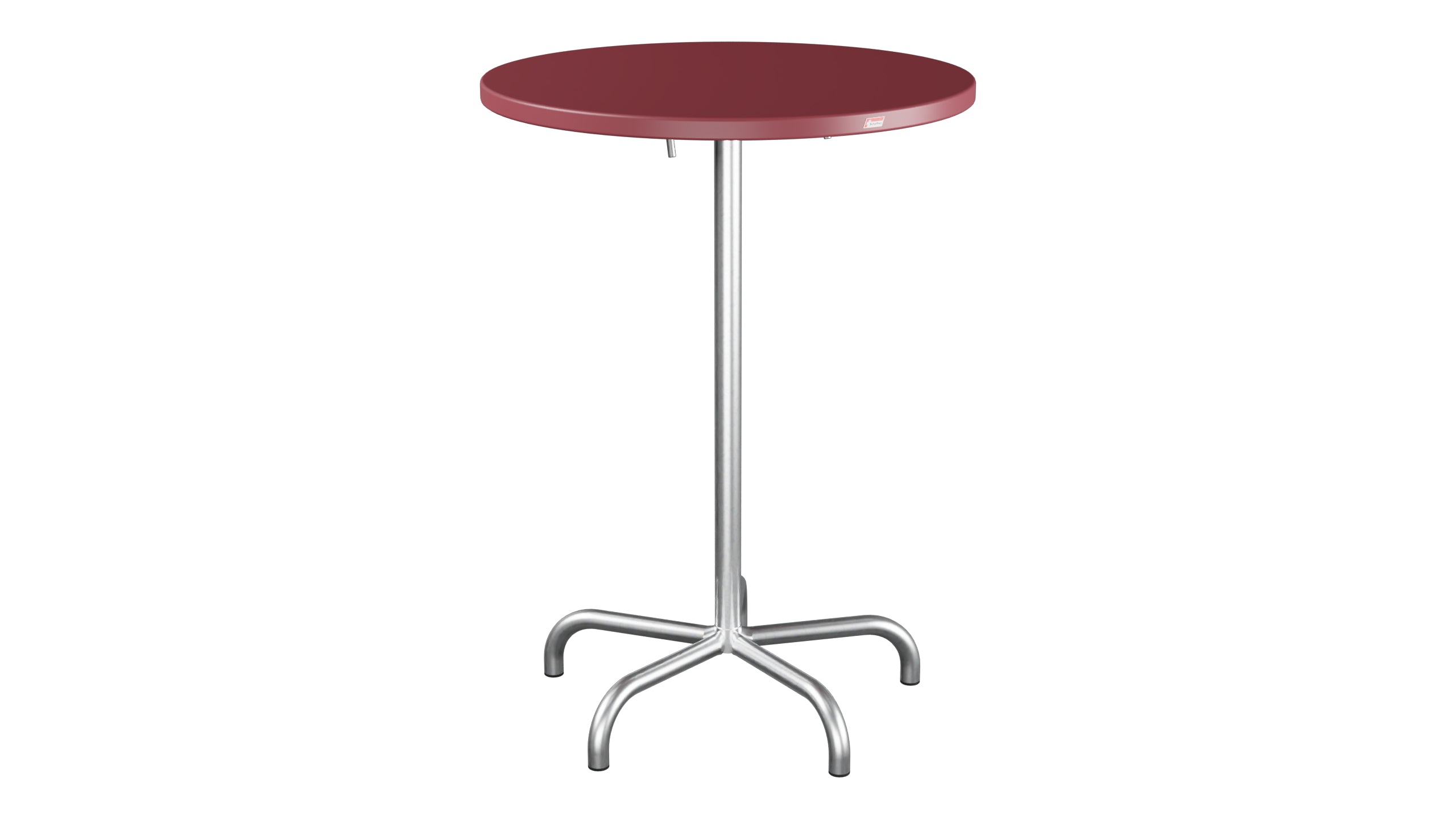 Table de bar en métal Säntis extérieur ø80/110 pliable