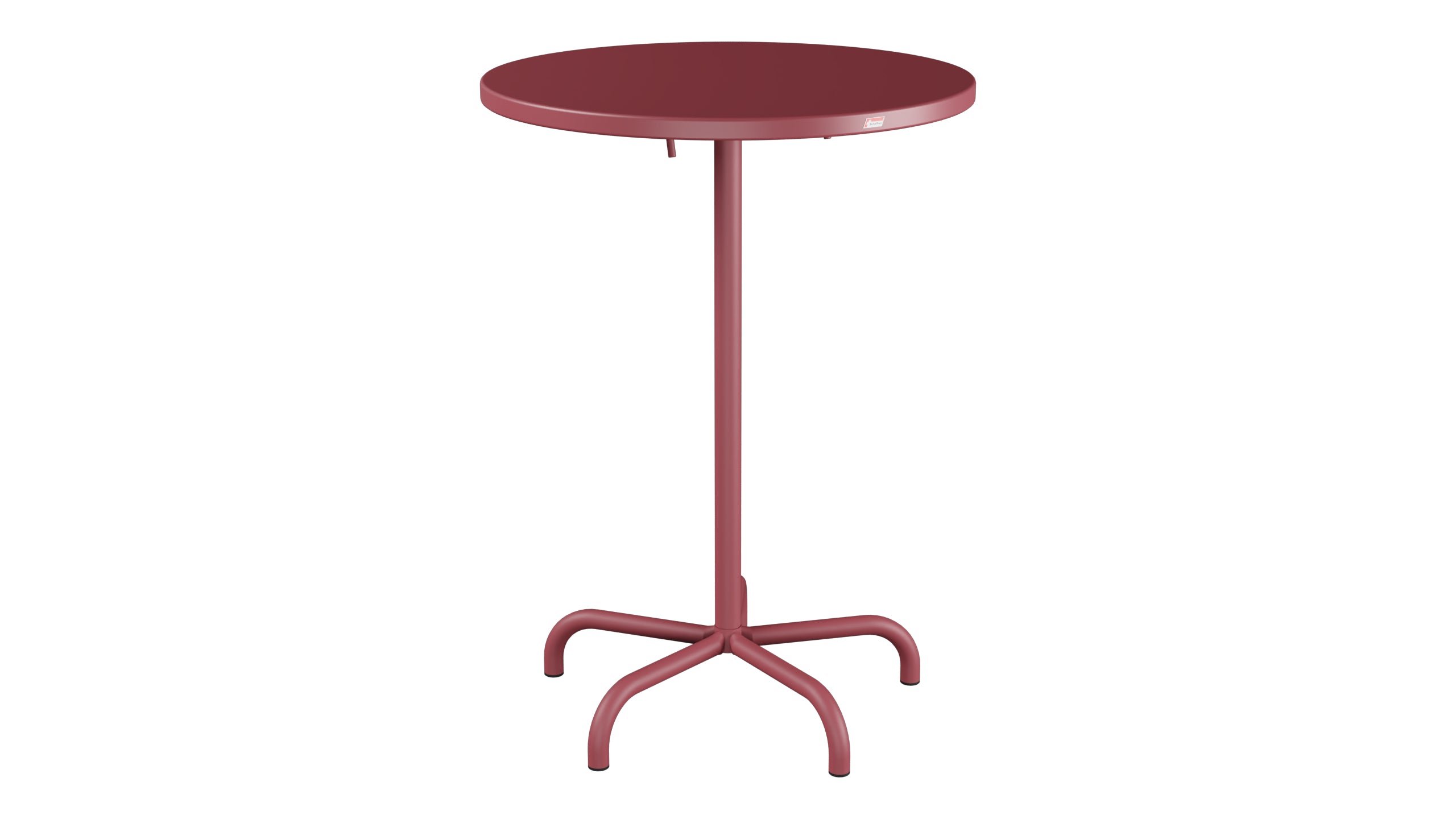 Table de bar en métal Säntis extérieur ø80/110 pliable