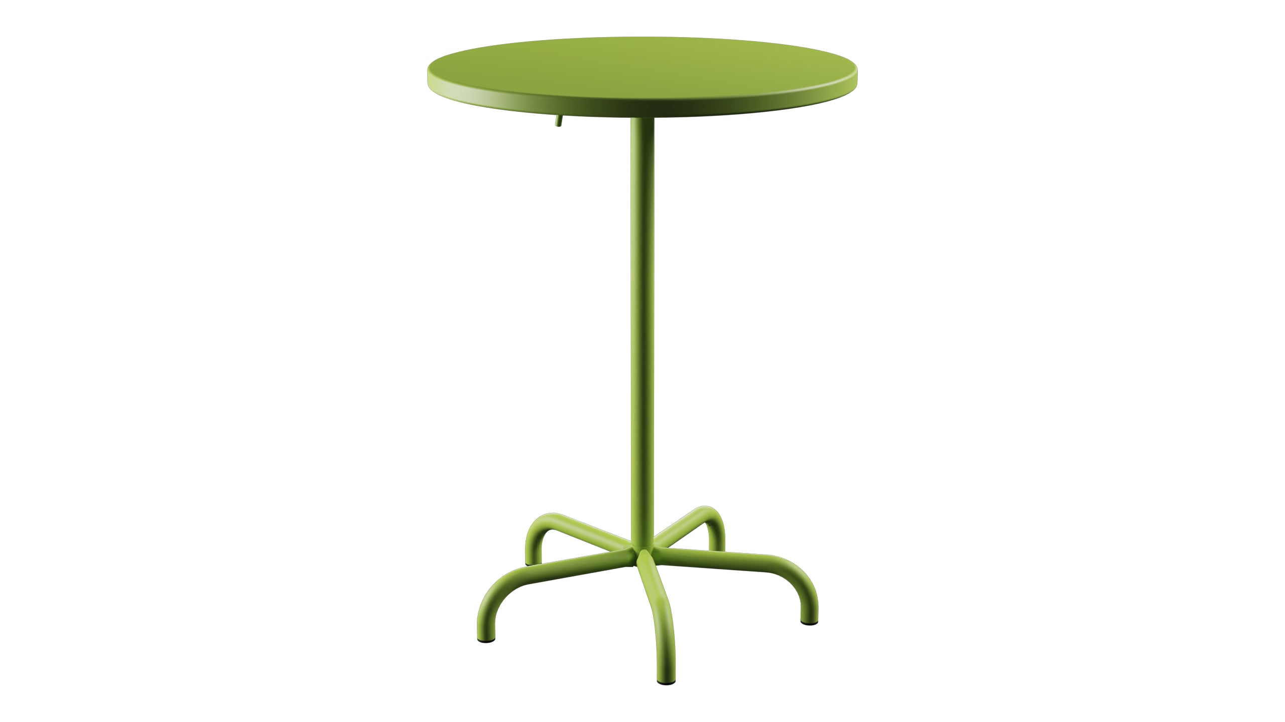 Säntis Metall-Stehtisch Outdoor ø80 / 110 klappbar in Hellgrün präsentiert im Onlineshop von KAQTU Design AG. Hochtisch Outdoor ist von Schaffner