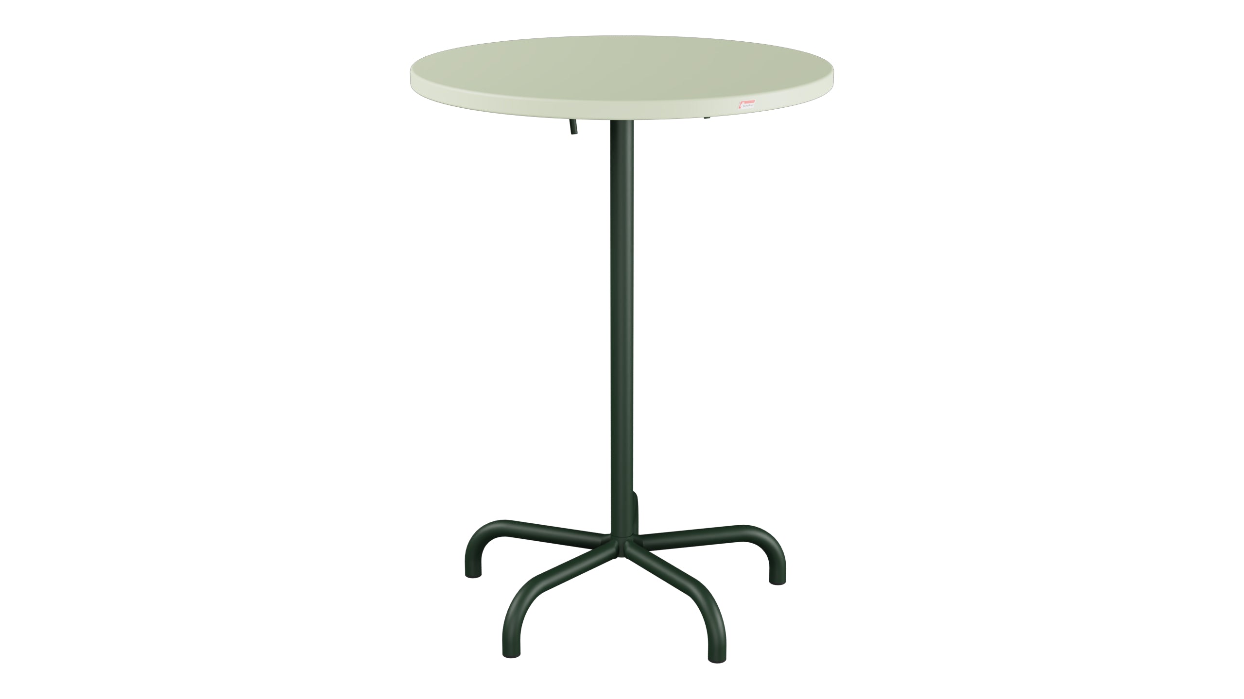 Table de bar en métal Säntis extérieur ø80/110 pliable