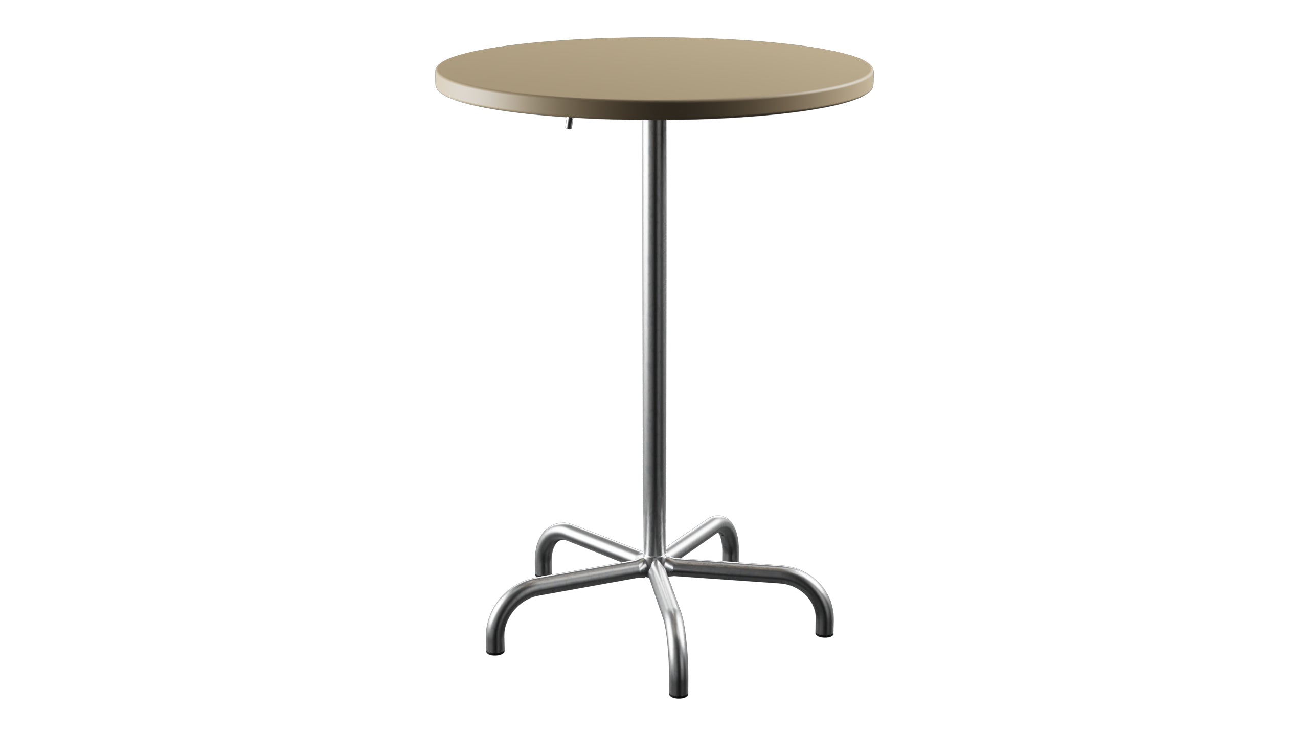 Säntis Metall-Stehtisch Outdoor ø80 / 110 klappbar in Pastellbraun präsentiert im Onlineshop von KAQTU Design AG. Hochtisch Outdoor ist von Schaffner