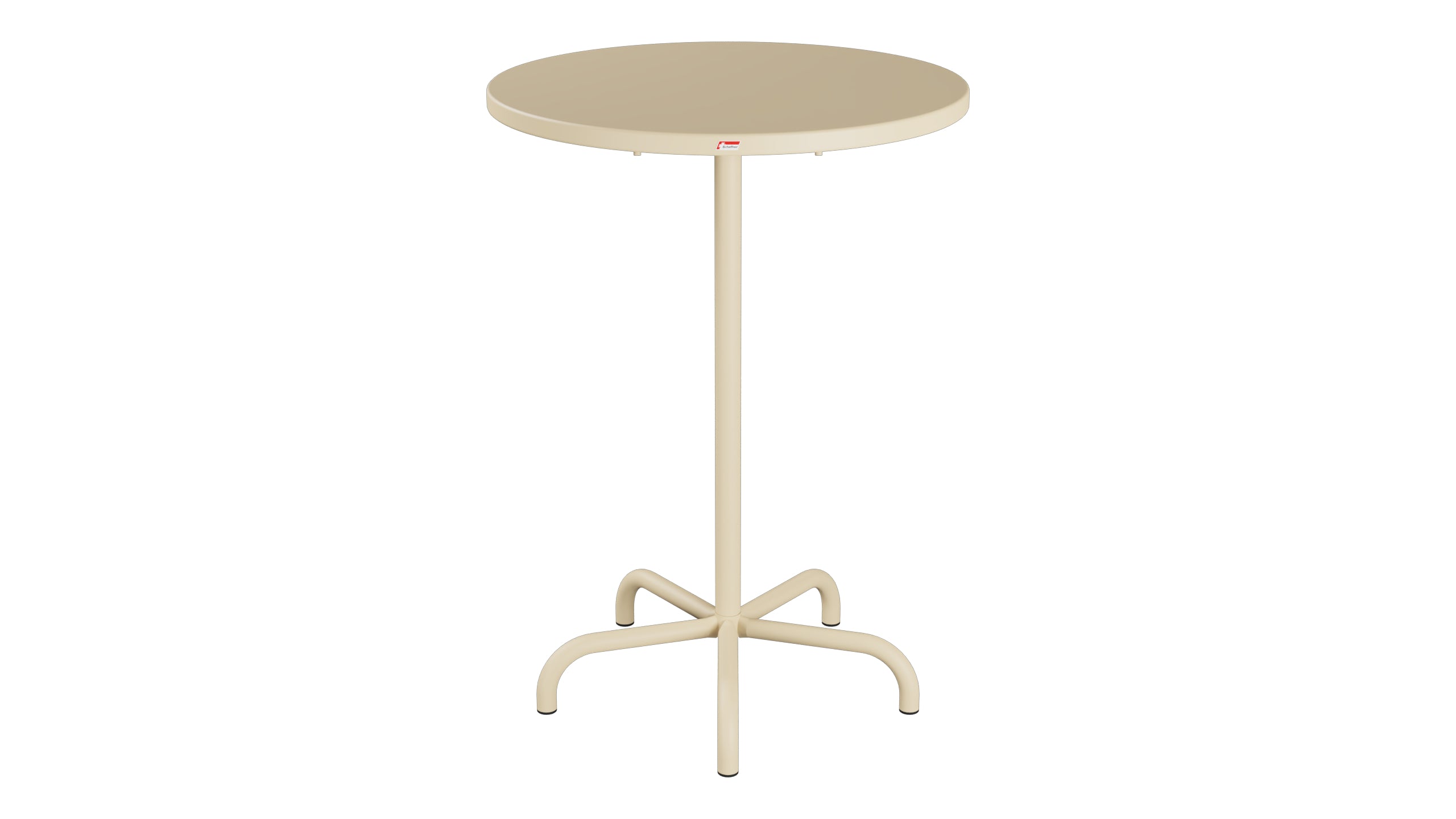 Säntis Metall-Stehtisch Outdoor ø80 / 110 klappbar in Pastellbraun präsentiert im Onlineshop von KAQTU Design AG. Hochtisch Outdoor ist von Schaffner
