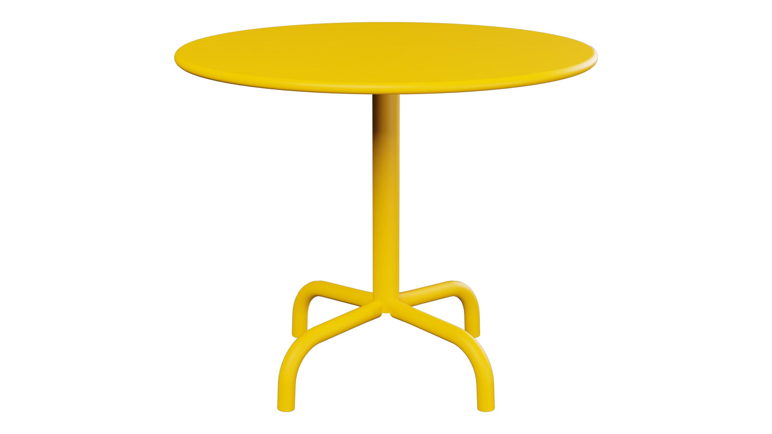 Rigi Metall-Beistelltisch Outdoor ø60 / 50 in Gelb präsentiert im Onlineshop von KAQTU Design AG. Beistelltisch Outdoor ist von Schaffner