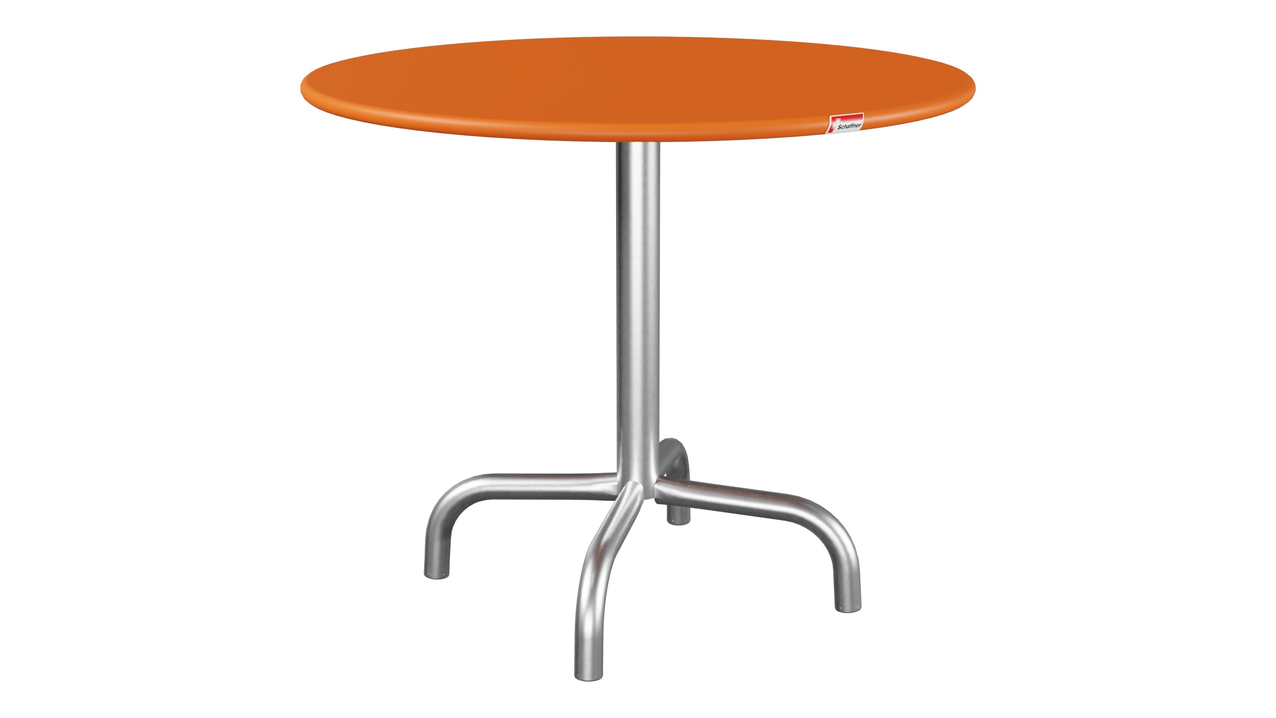 Rigi Metall-Beistelltisch Outdoor ø60 / 50 in Orange präsentiert im Onlineshop von KAQTU Design AG. Beistelltisch Outdoor ist von Schaffner