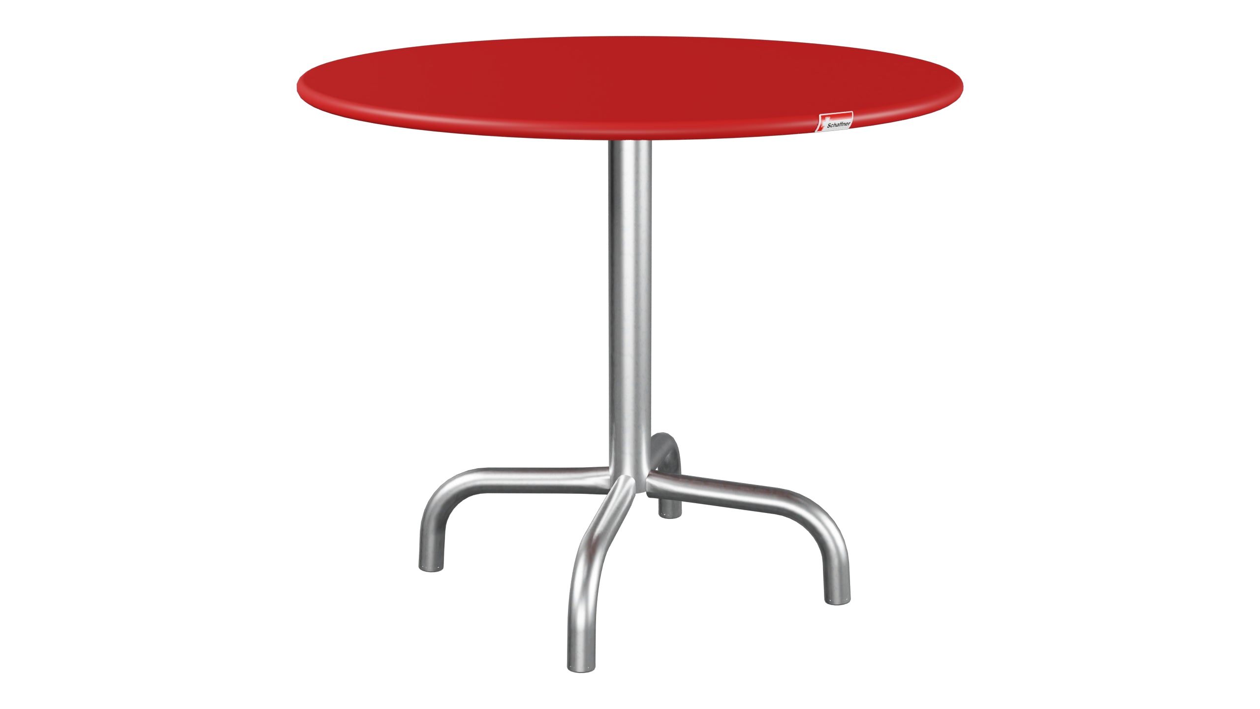 Rigi Metall-Beistelltisch Outdoor ø60 / 50 in Rot präsentiert im Onlineshop von KAQTU Design AG. Beistelltisch Outdoor ist von Schaffner