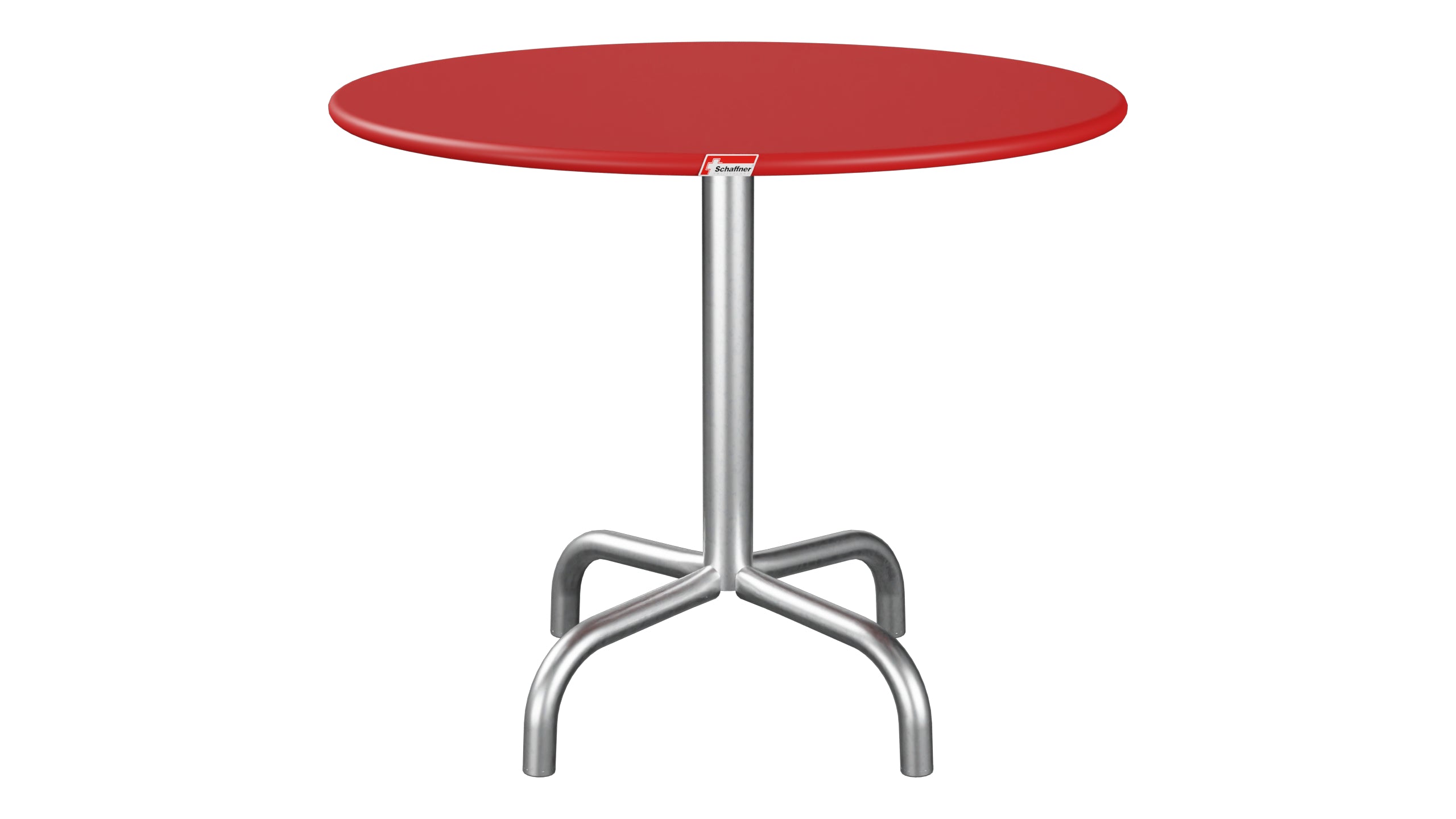 Rigi Metall-Beistelltisch Outdoor ø60 / 50 in Rot präsentiert im Onlineshop von KAQTU Design AG. Beistelltisch Outdoor ist von Schaffner
