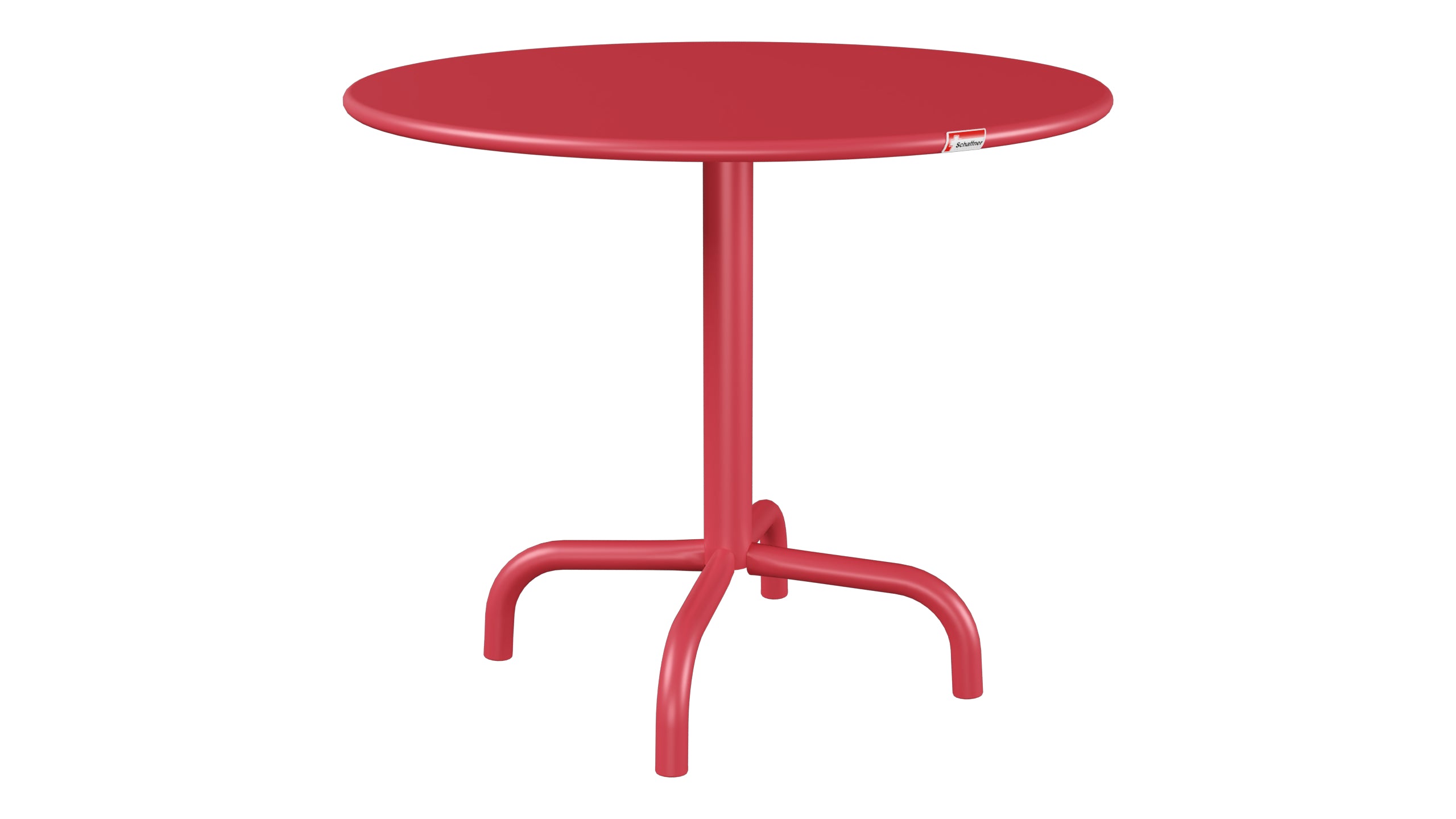 Rigi Metall-Beistelltisch Outdoor ø60 / 50 in Ahornrot präsentiert im Onlineshop von KAQTU Design AG. Beistelltisch Outdoor ist von Schaffner