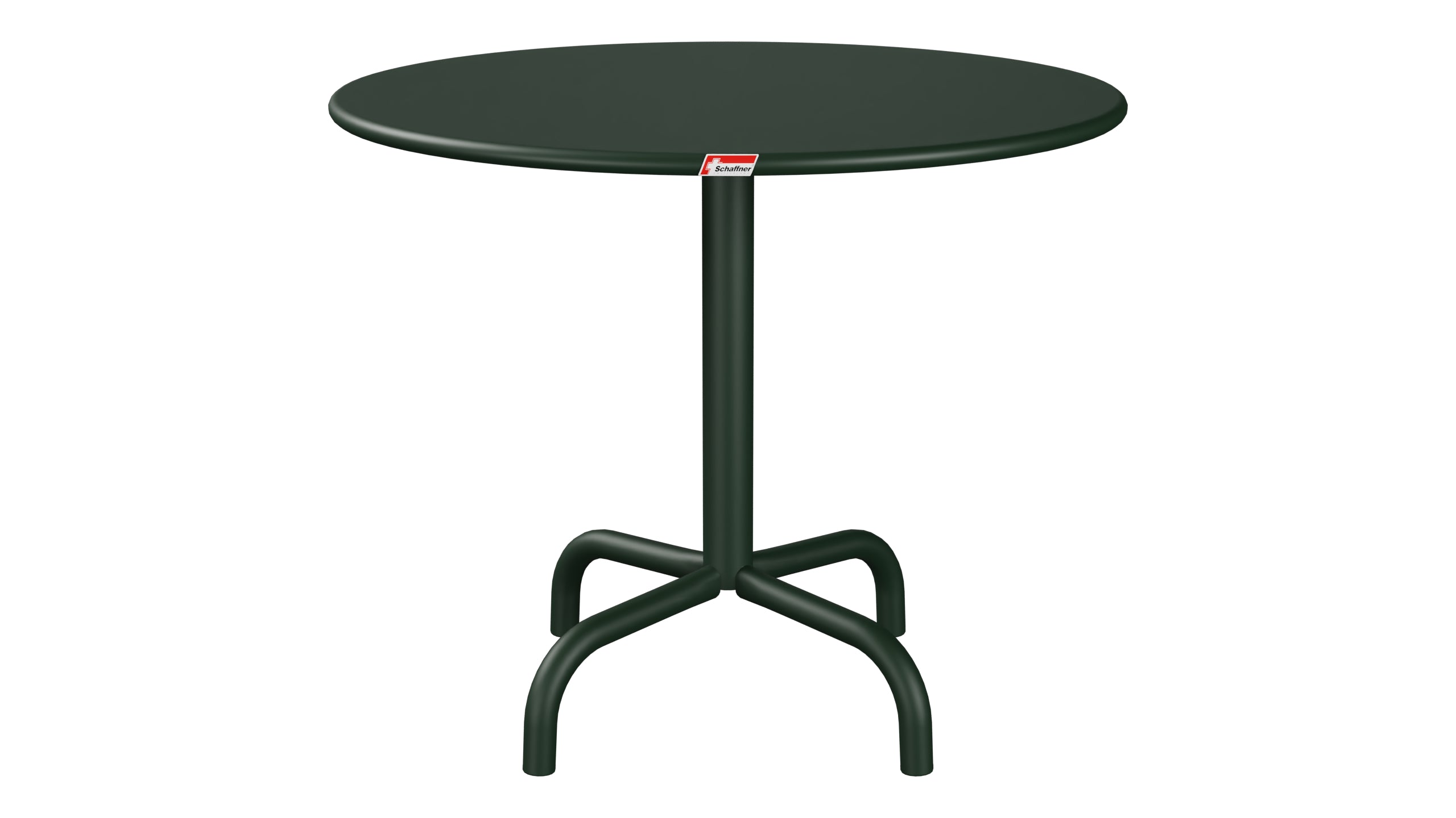 Rigi Metall-Beistelltisch Outdoor ø60 / 50 in Tannengrün präsentiert im Onlineshop von KAQTU Design AG. Beistelltisch Outdoor ist von Schaffner