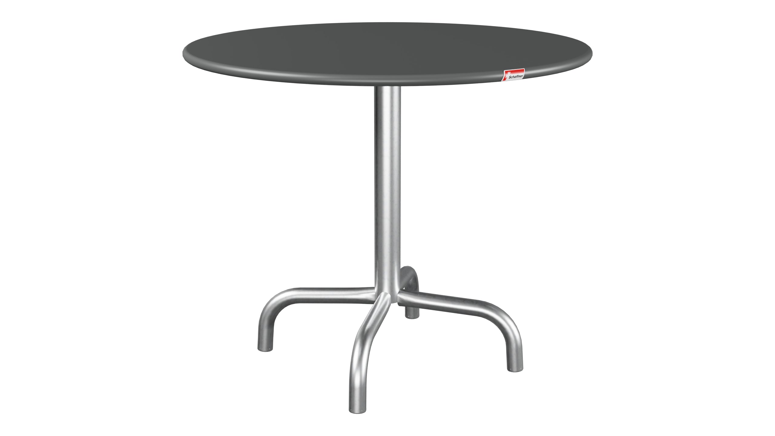 Rigi Metall-Beistelltisch Outdoor ø60 / 50 in Graphit präsentiert im Onlineshop von KAQTU Design AG. Beistelltisch Outdoor ist von Schaffner