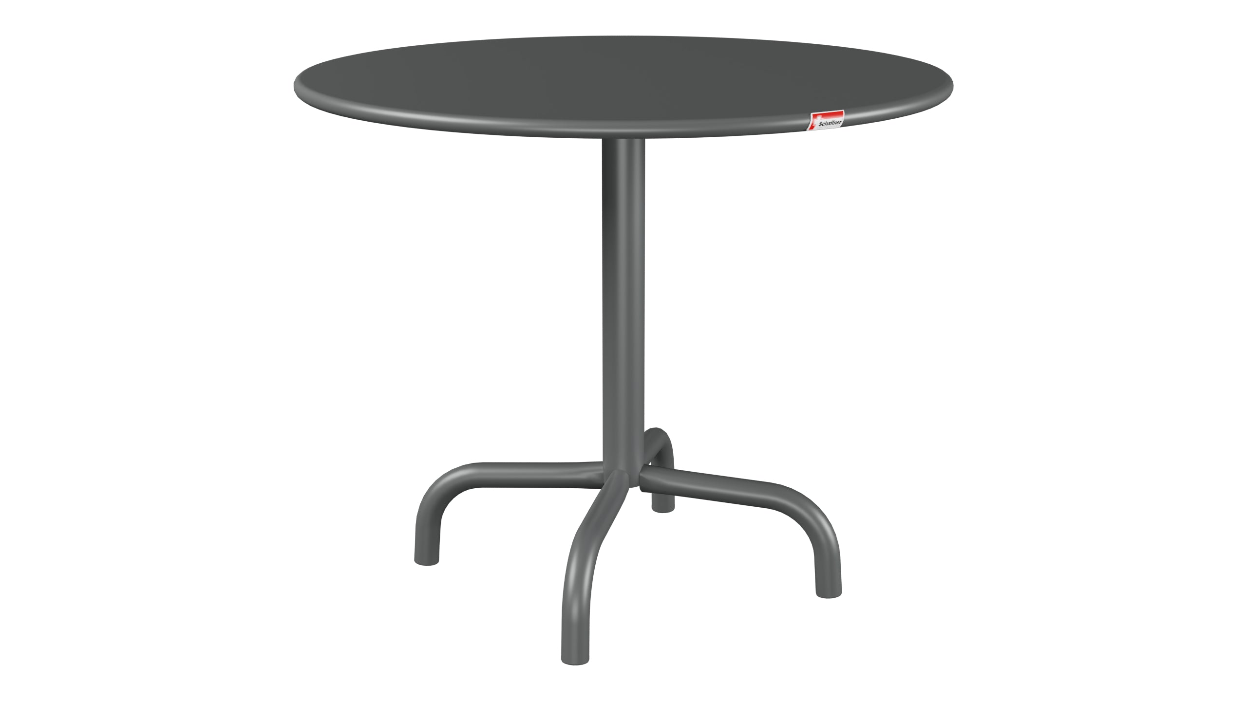 Rigi Metall-Beistelltisch Outdoor ø60 / 50 in Graphit präsentiert im Onlineshop von KAQTU Design AG. Beistelltisch Outdoor ist von Schaffner