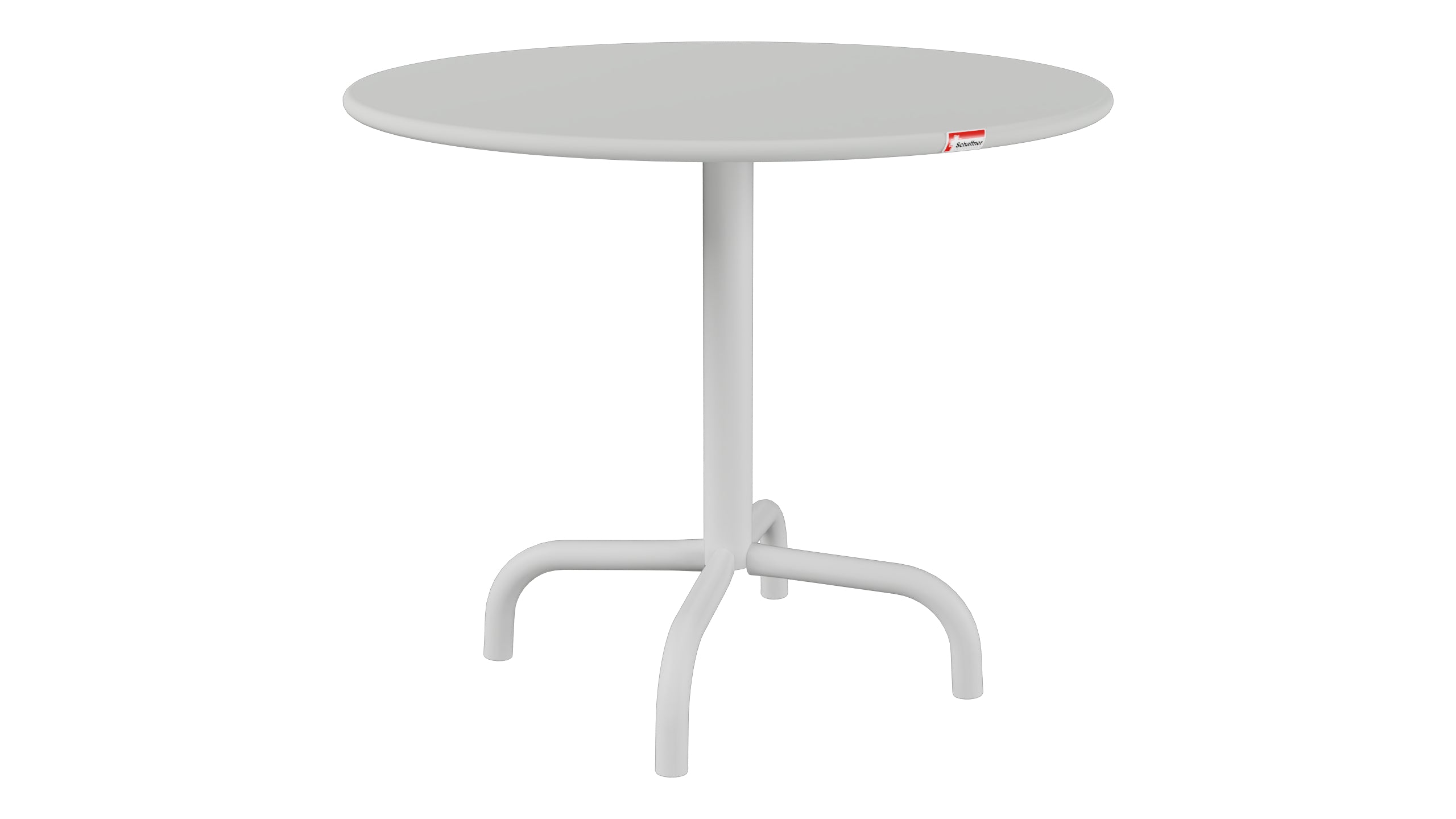Rigi Metall-Beistelltisch Outdoor ø60 / 50 in Alusilber präsentiert im Onlineshop von KAQTU Design AG. Beistelltisch Outdoor ist von Schaffner