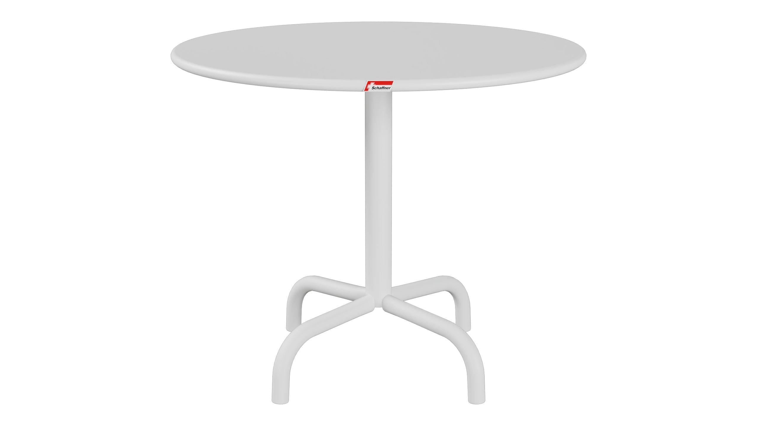 Rigi Metall-Beistelltisch Outdoor ø60 / 50 in Weiss präsentiert im Onlineshop von KAQTU Design AG. Beistelltisch Outdoor ist von Schaffner