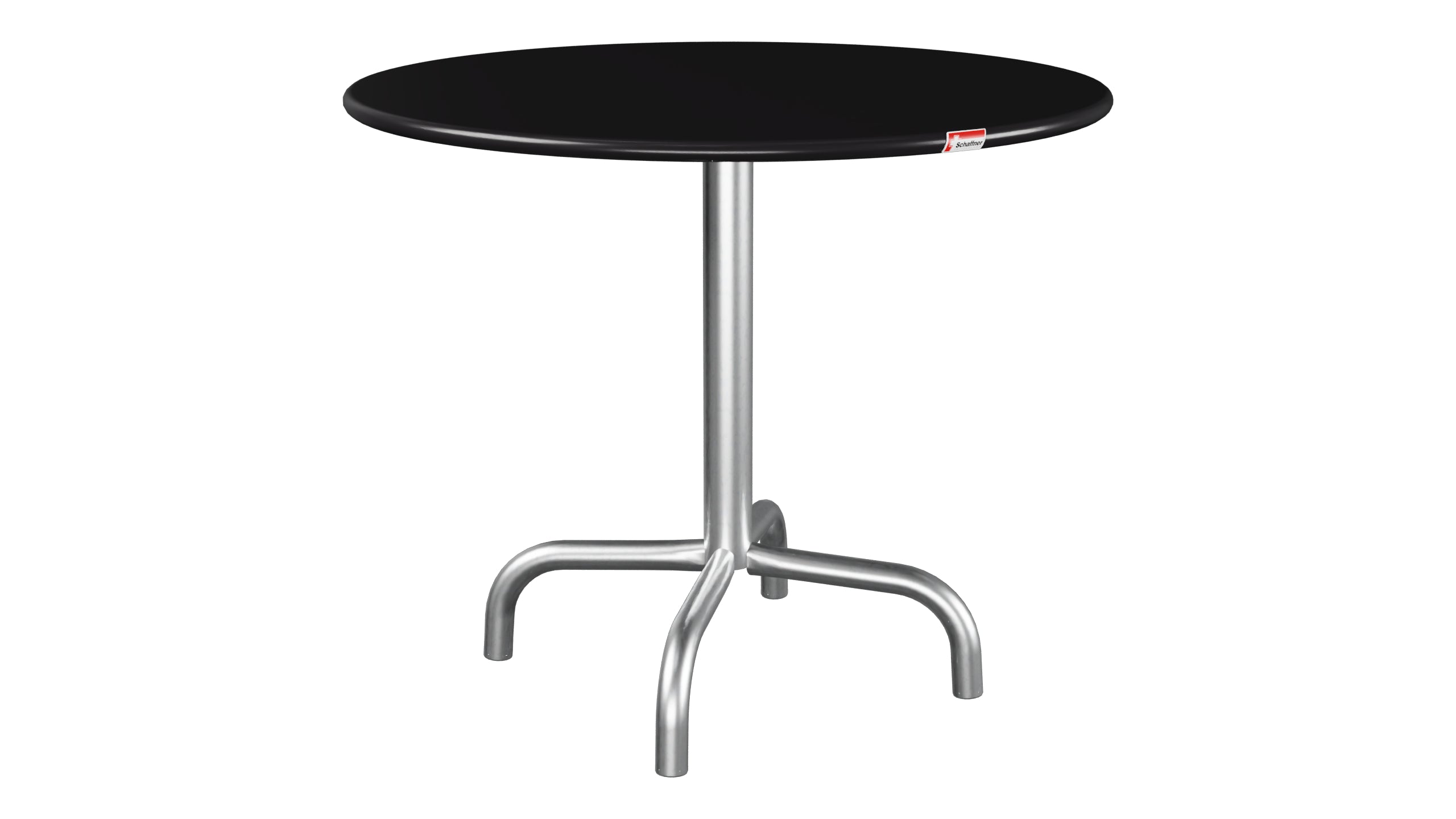 Rigi Metall-Beistelltisch Outdoor ø60 / 50 in Schwarz präsentiert im Onlineshop von KAQTU Design AG. Beistelltisch Outdoor ist von Schaffner