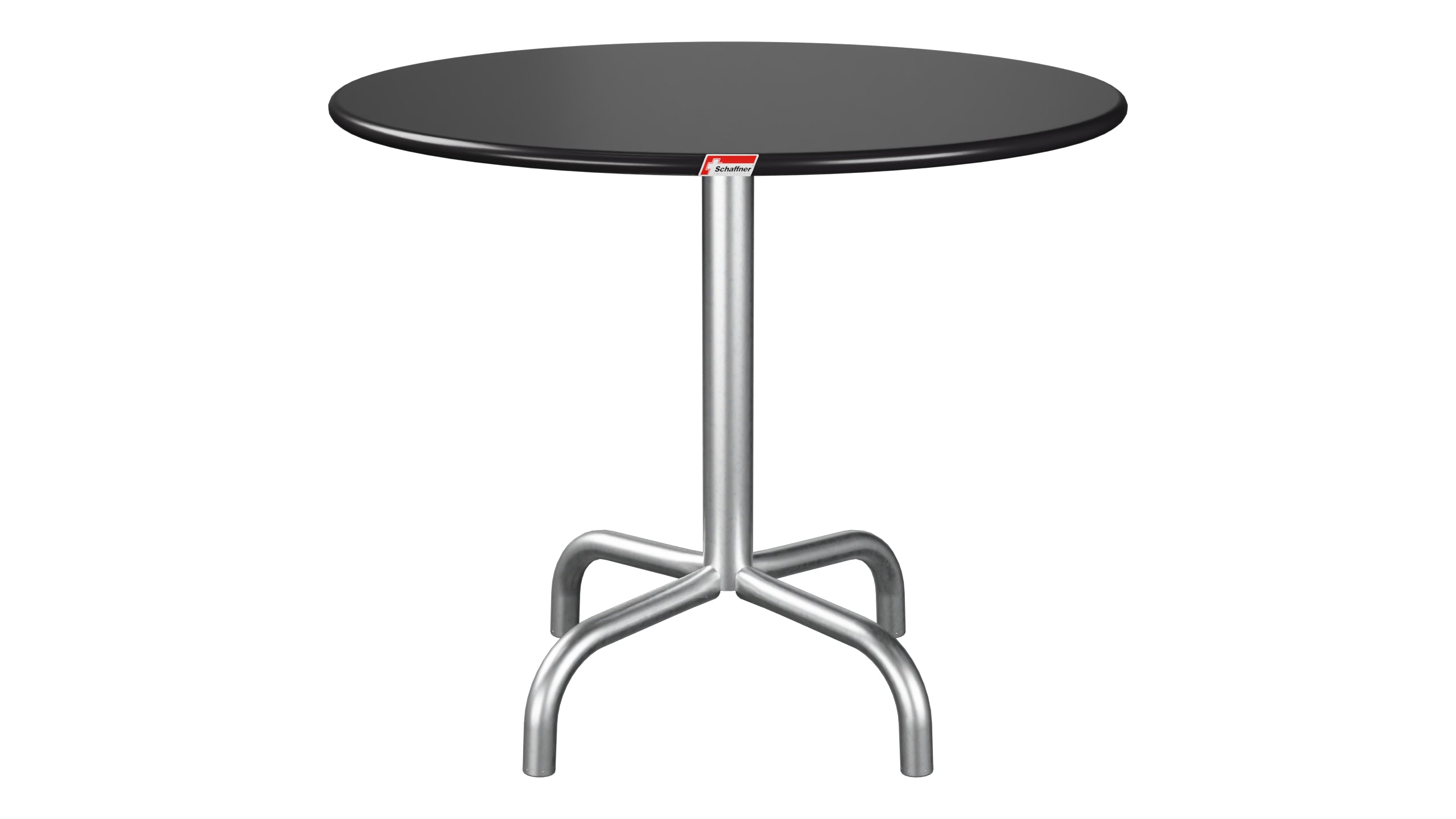 Rigi Metall-Beistelltisch Outdoor ø60 / 50 in Schwarz präsentiert im Onlineshop von KAQTU Design AG. Beistelltisch Outdoor ist von Schaffner