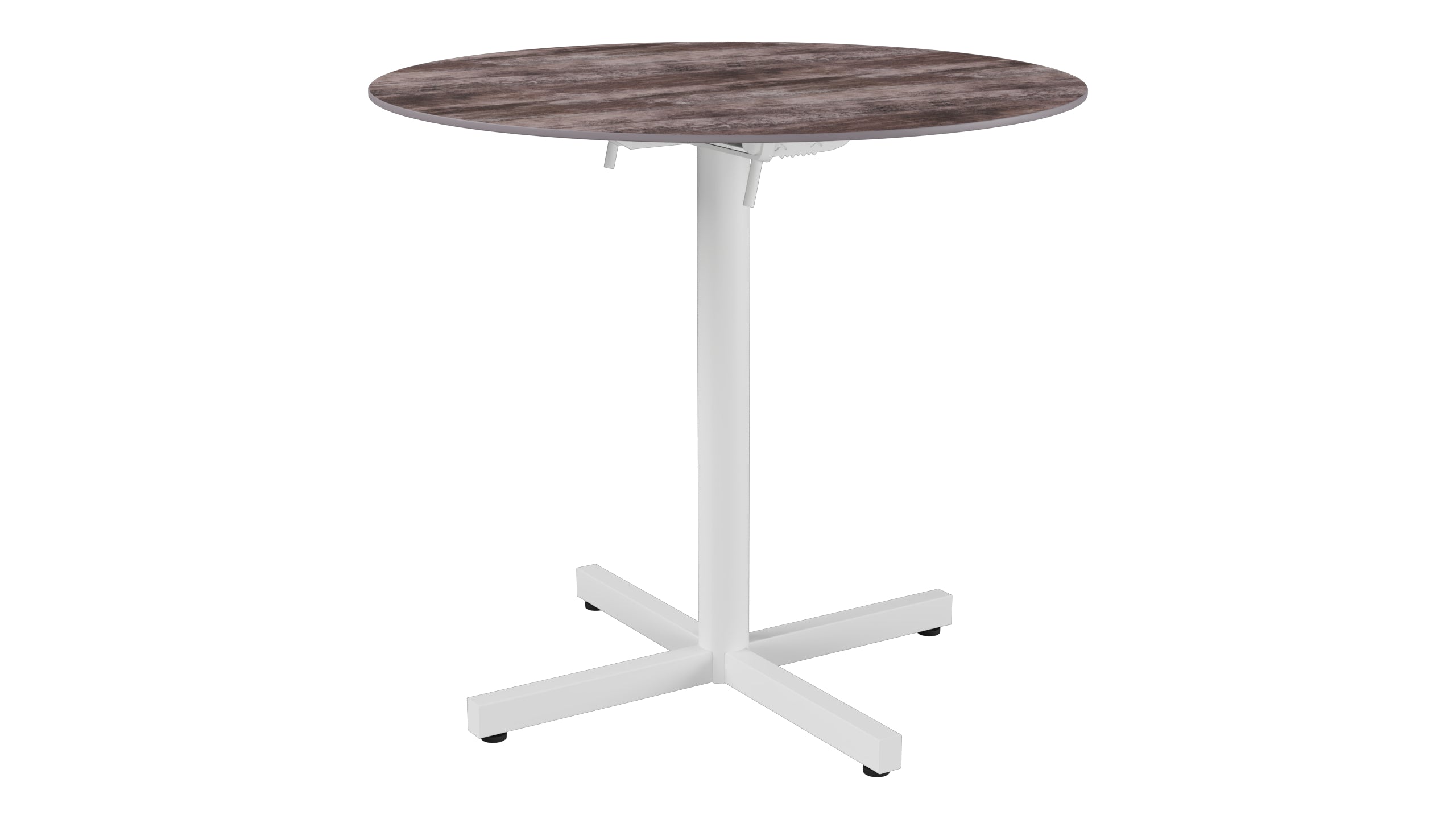 Luzern Glasfaser-Gartentisch Decor ø80 klappbar in Stromboli dunkel präsentiert im Onlineshop von KAQTU Design AG. Gartentisch ist von Schaffner