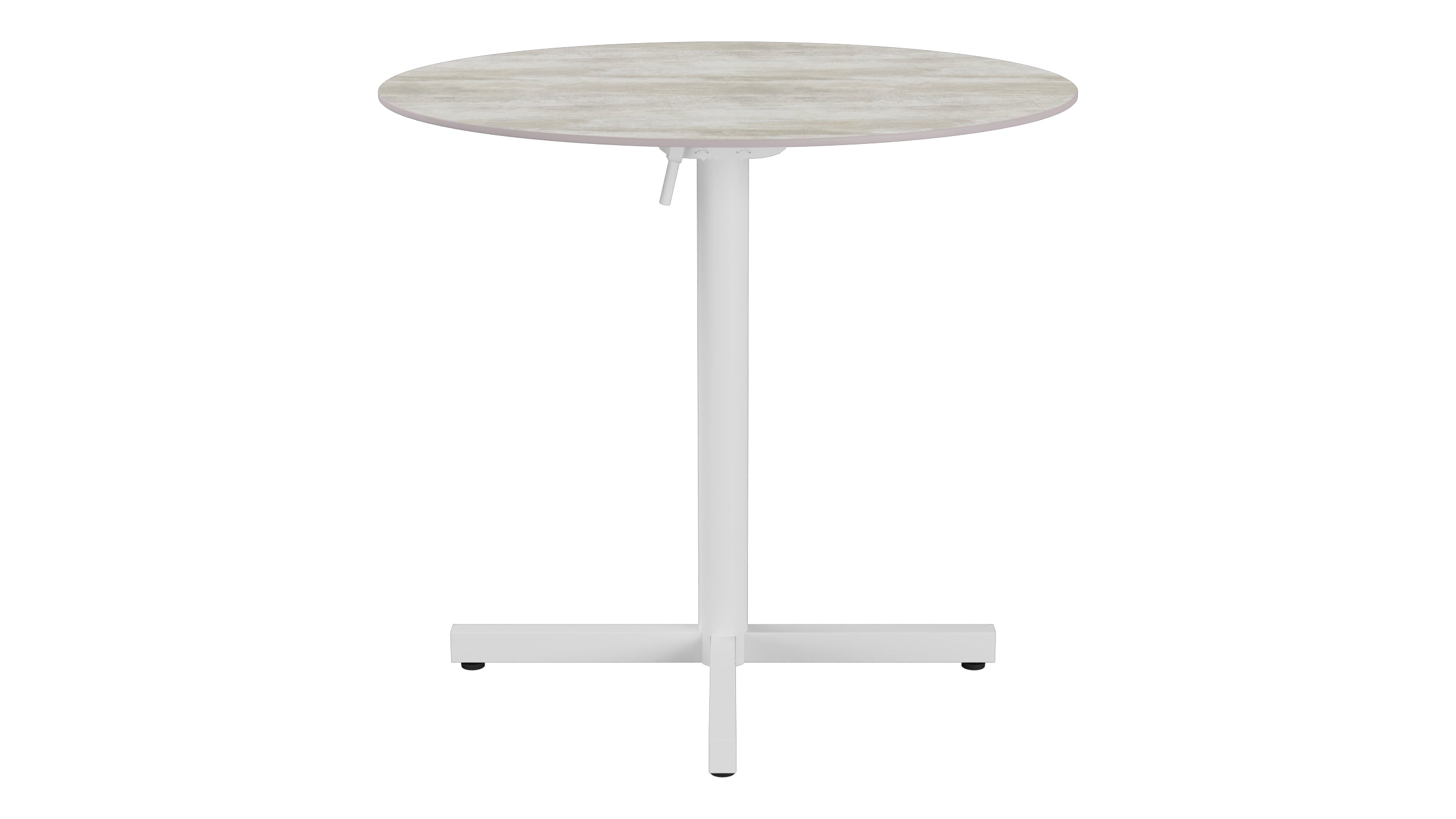 Luzern Glasfaser-Gartentisch Decor ø80 klappbar in Stromboli hell präsentiert im Onlineshop von KAQTU Design AG. Gartentisch ist von Schaffner