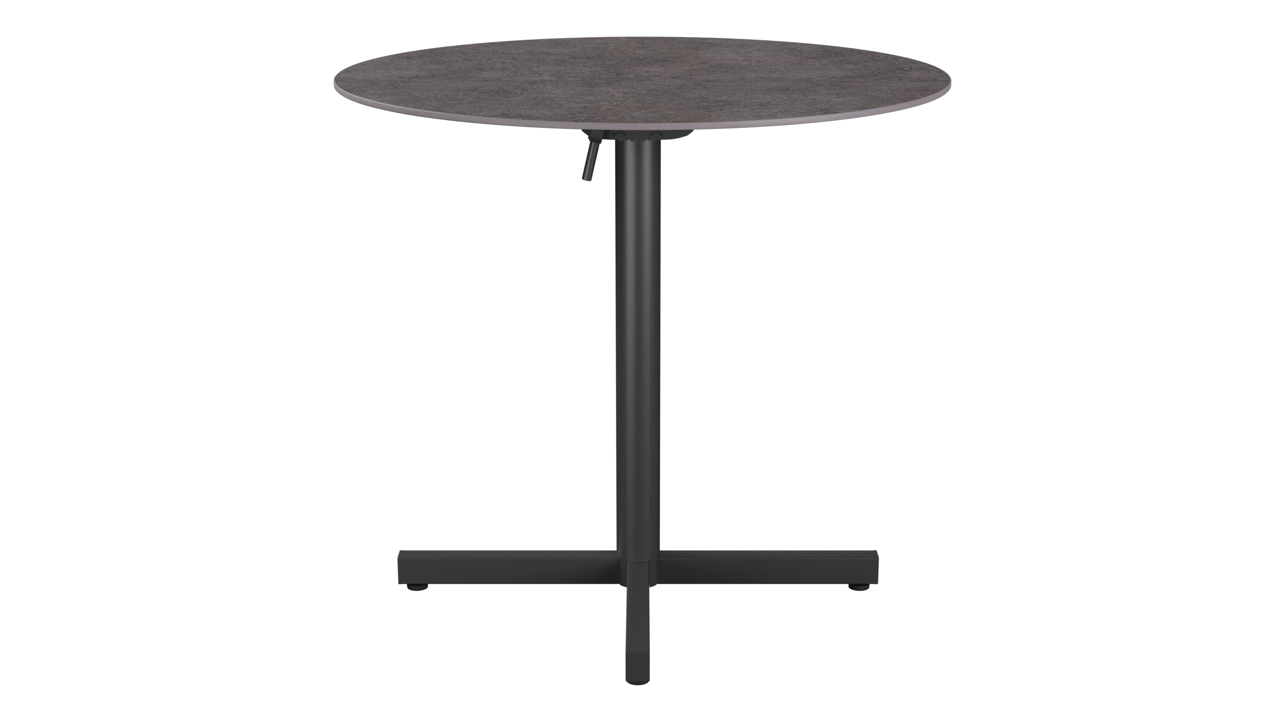 Luzern Glasfaser-Gartentisch Decor ø80 klappbar in Cooperfield präsentiert im Onlineshop von KAQTU Design AG. Gartentisch ist von Schaffner