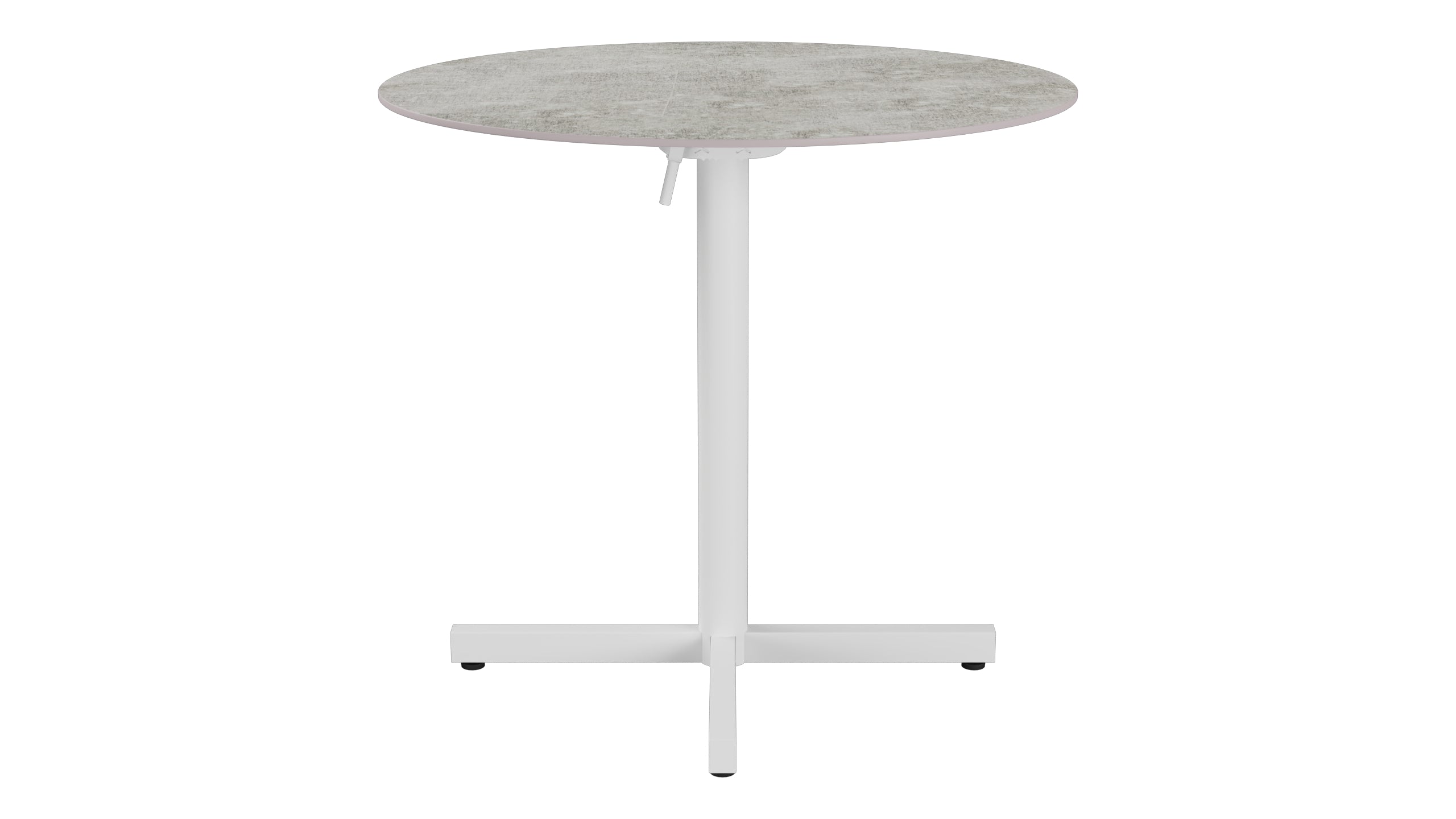 Luzern Glasfaser-Gartentisch Decor ø80 klappbar in Beton präsentiert im Onlineshop von KAQTU Design AG. Gartentisch ist von Schaffner