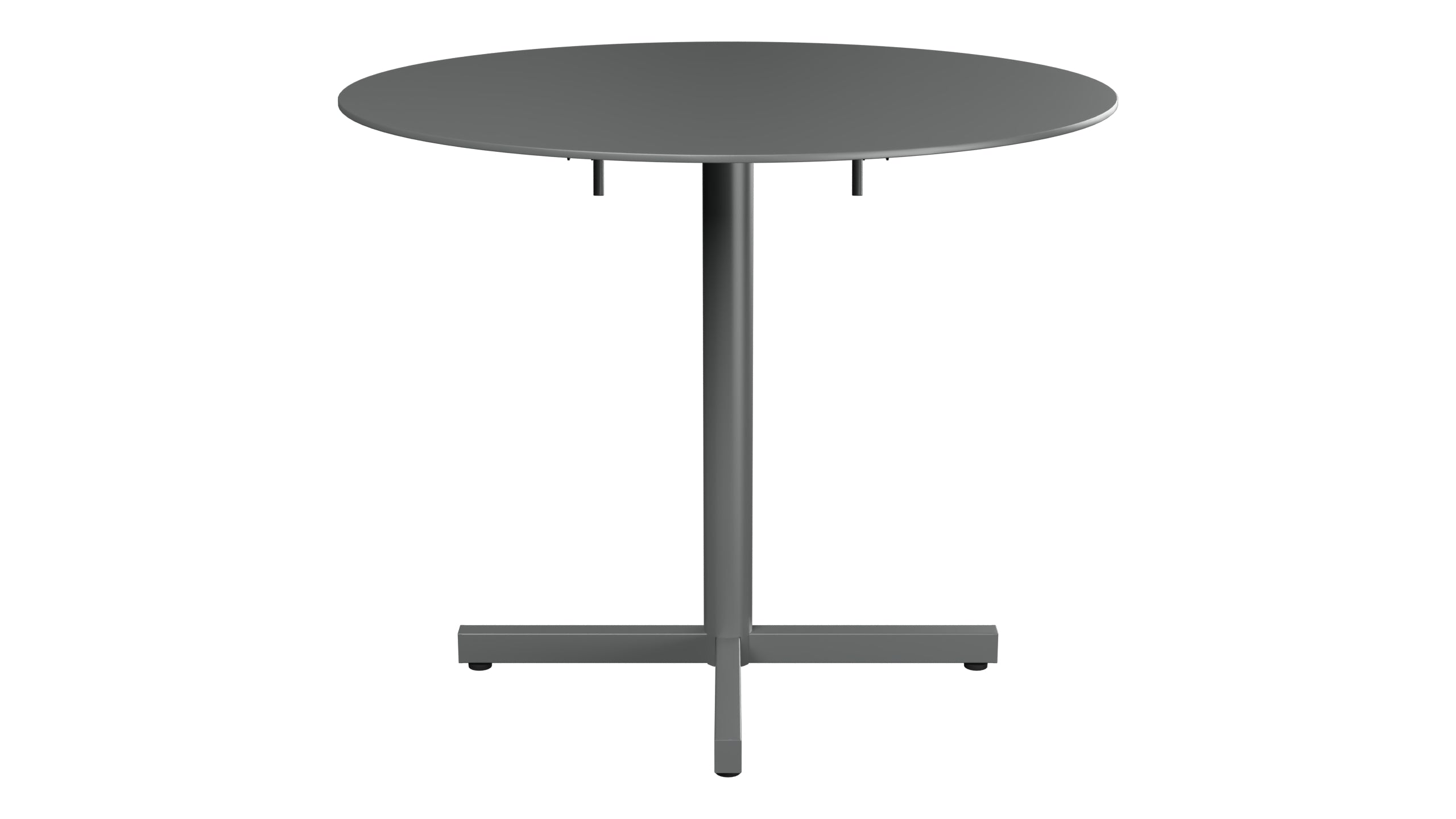 Luzern Glasfaser-Gartentisch Decor ø90 klappbar in Graphit präsentiert im Onlineshop von KAQTU Design AG. Gartentisch ist von Schaffner