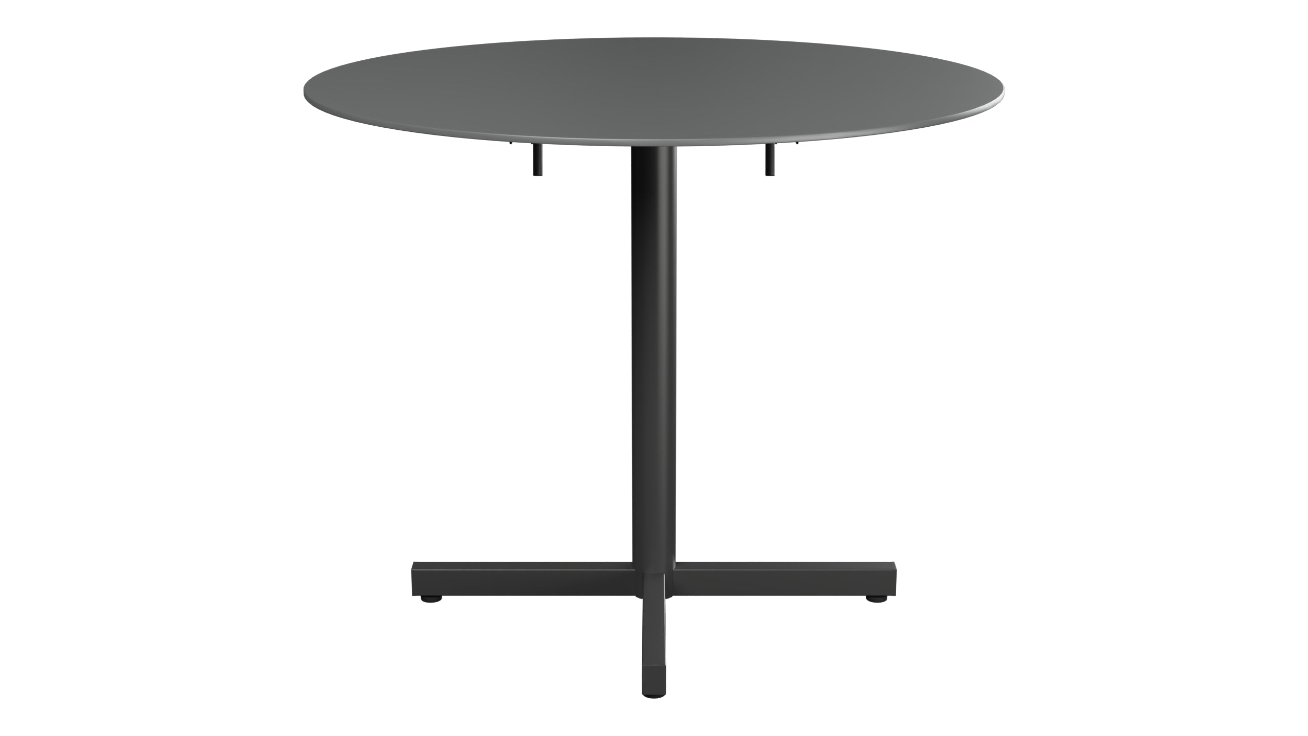 Luzern Glasfaser-Gartentisch Decor ø90 klappbar in Graphit präsentiert im Onlineshop von KAQTU Design AG. Gartentisch ist von Schaffner