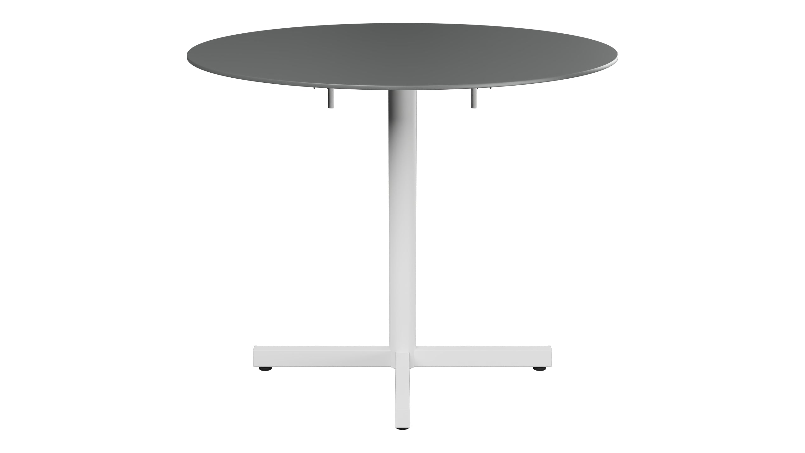 Luzern Glasfaser-Gartentisch Decor ø90 klappbar in Graphit präsentiert im Onlineshop von KAQTU Design AG. Gartentisch ist von Schaffner