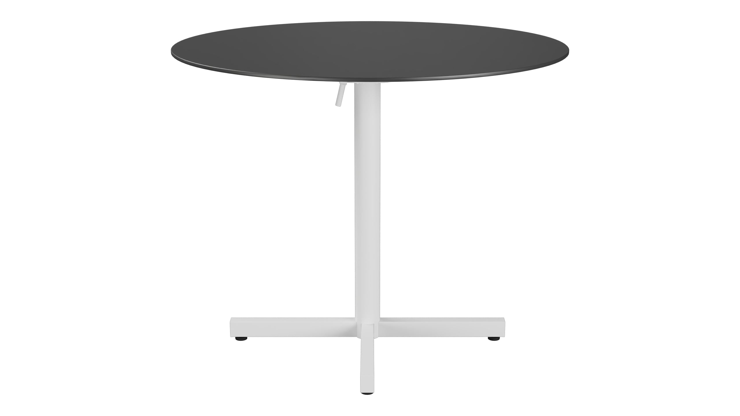 Luzern Glasfaser-Gartentisch Decor ø90 klappbar in Anthrazit präsentiert im Onlineshop von KAQTU Design AG. Gartentisch ist von Schaffner