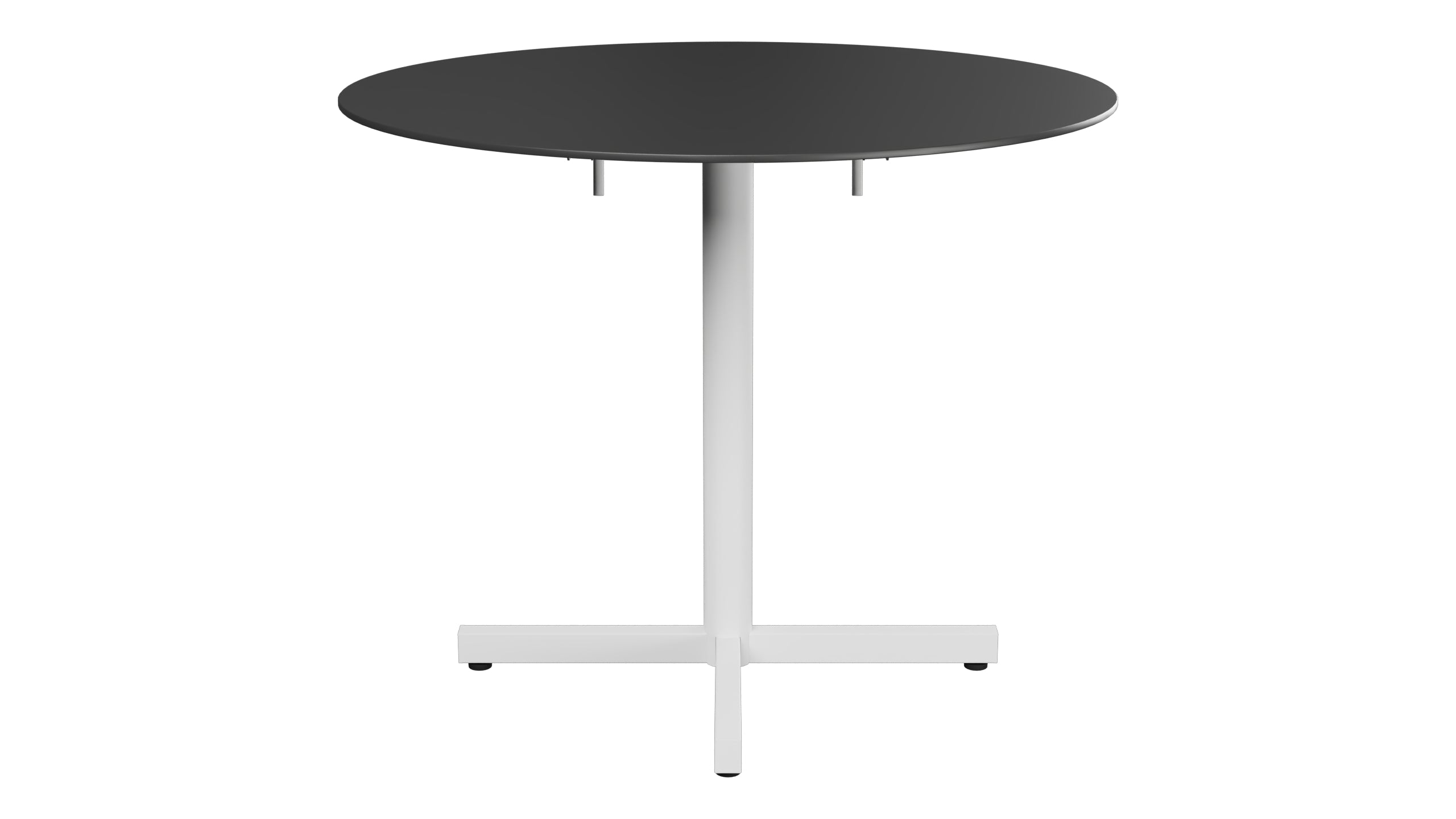 Luzern Glasfaser-Gartentisch Decor ø90 klappbar in Anthrazit präsentiert im Onlineshop von KAQTU Design AG. Gartentisch ist von Schaffner