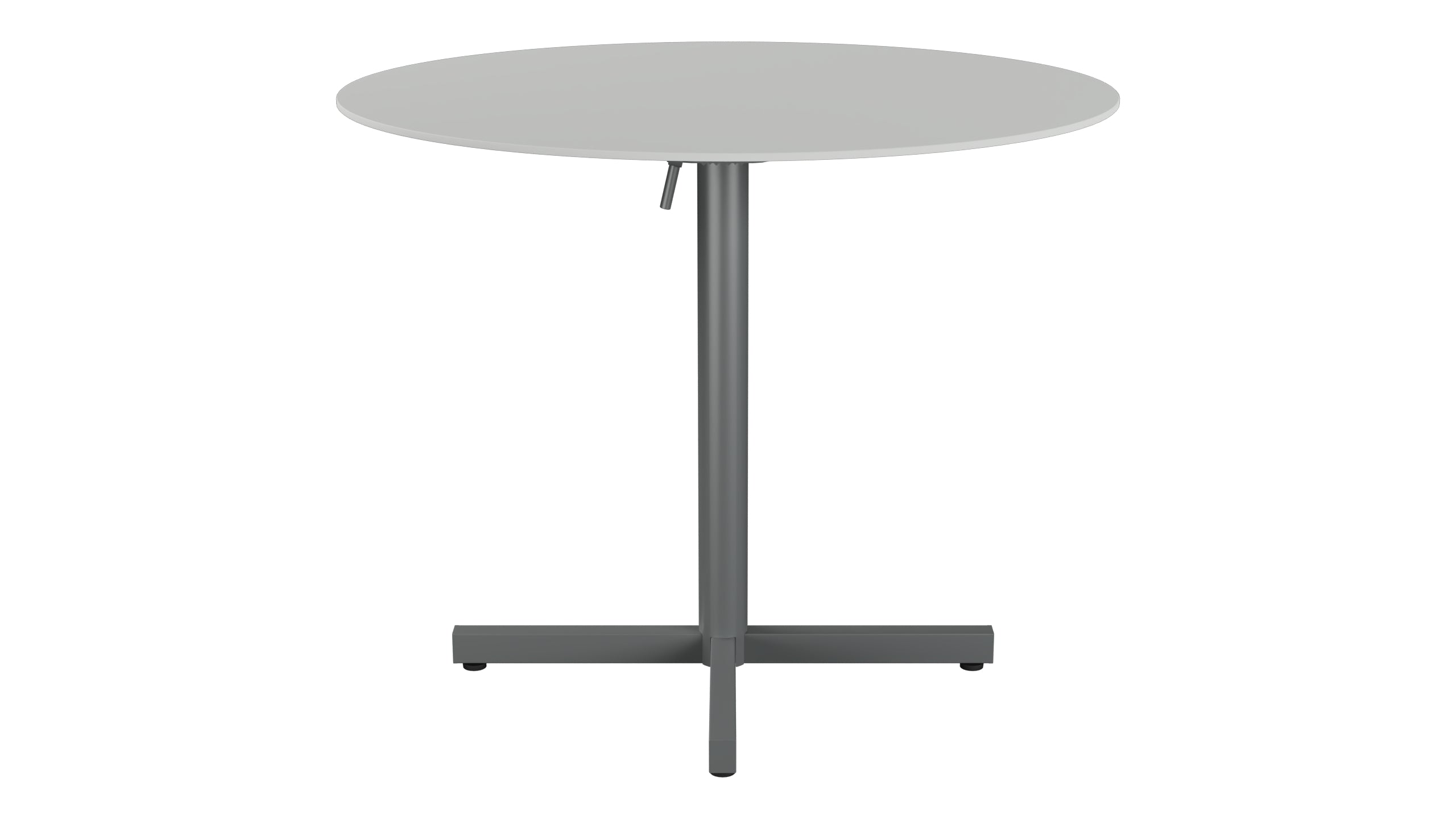 Luzern Glasfaser-Gartentisch Decor ø90 klappbar in Alusilber präsentiert im Onlineshop von KAQTU Design AG. Gartentisch ist von Schaffner
