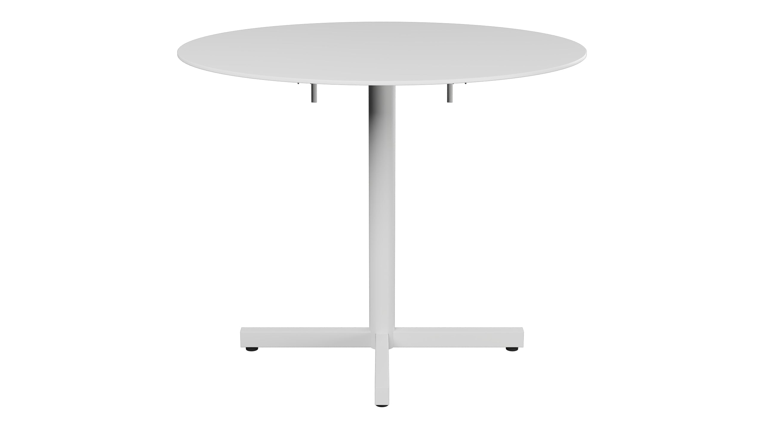 Luzern Glasfaser-Gartentisch Decor ø90 klappbar in Weiss präsentiert im Onlineshop von KAQTU Design AG. Gartentisch ist von Schaffner