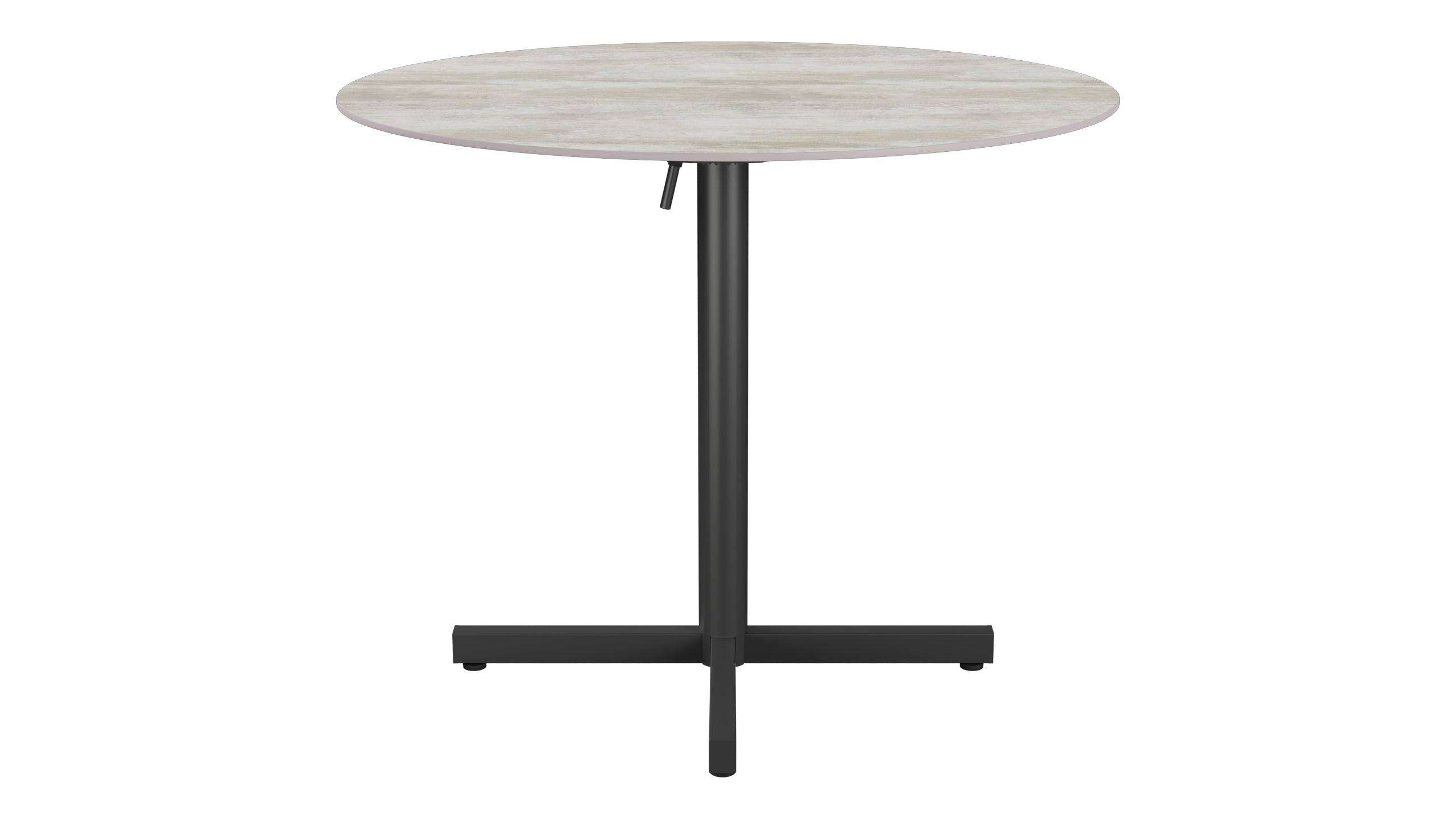 Luzern Glasfaser-Gartentisch Decor ø90 klappbar in Stromboli hell präsentiert im Onlineshop von KAQTU Design AG. Gartentisch ist von Schaffner