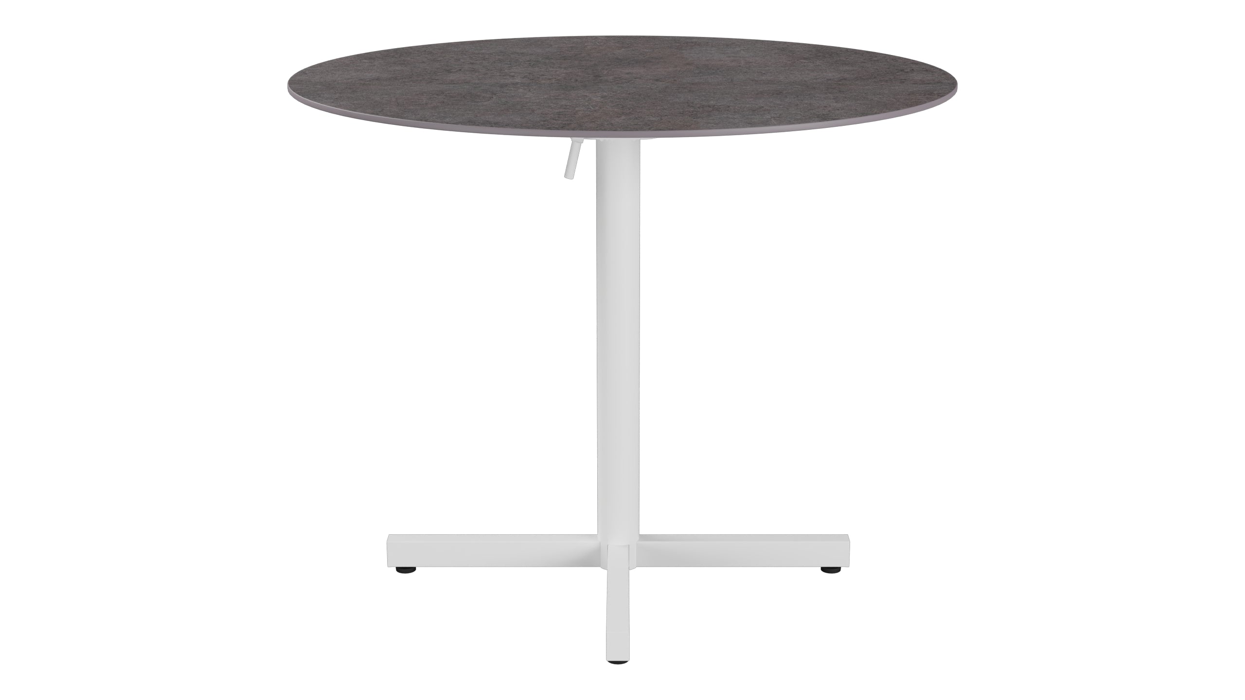 Luzern Glasfaser-Gartentisch Decor ø90 klappbar in Cooperfield präsentiert im Onlineshop von KAQTU Design AG. Gartentisch ist von Schaffner
