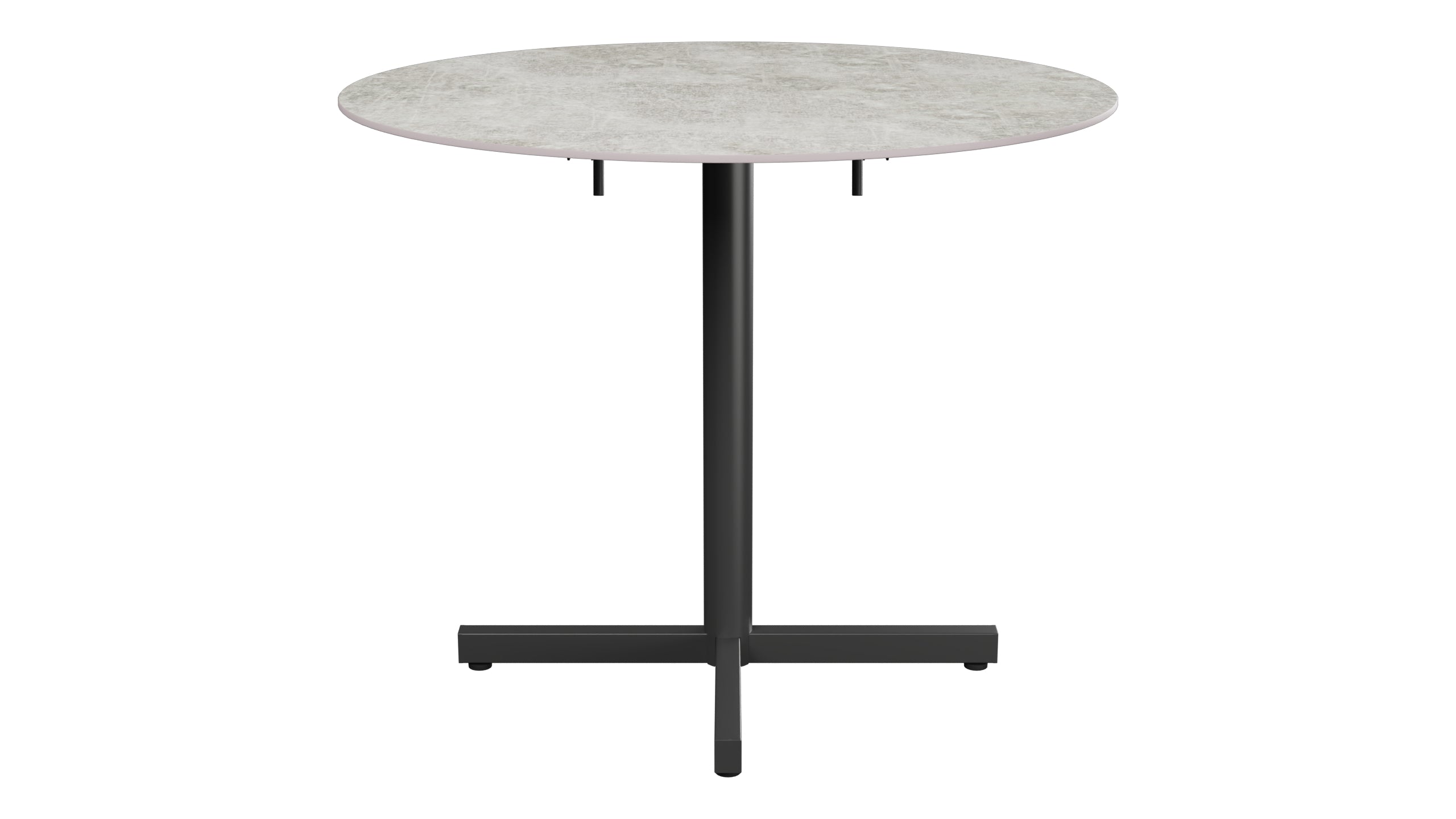 Luzern Glasfaser-Gartentisch Decor ø90 klappbar in Beton präsentiert im Onlineshop von KAQTU Design AG. Gartentisch ist von Schaffner