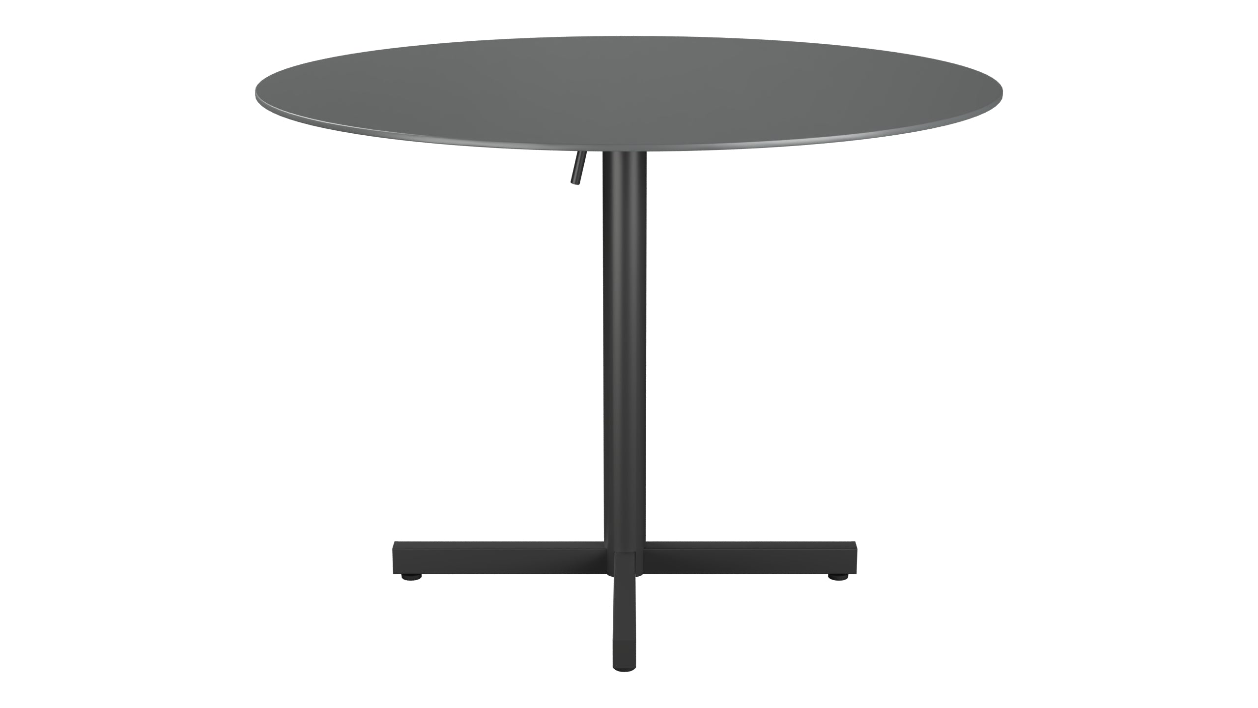 Luzern Glasfaser-Gartentisch Decor ø100 klappbar in Graphit präsentiert im Onlineshop von KAQTU Design AG. Gartentisch ist von Schaffner