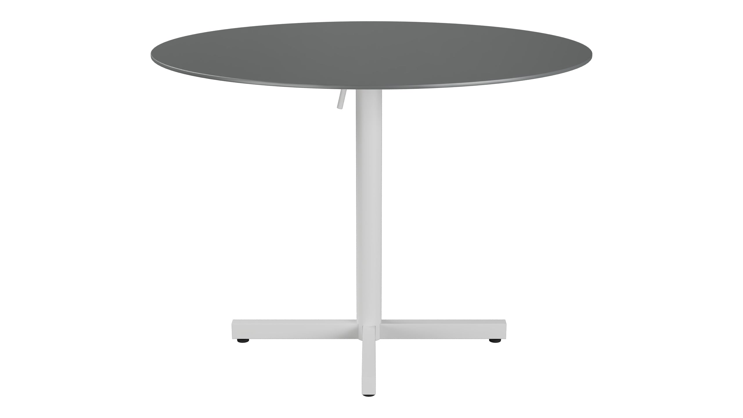 Luzern Glasfaser-Gartentisch Decor ø100 klappbar in Graphit präsentiert im Onlineshop von KAQTU Design AG. Gartentisch ist von Schaffner