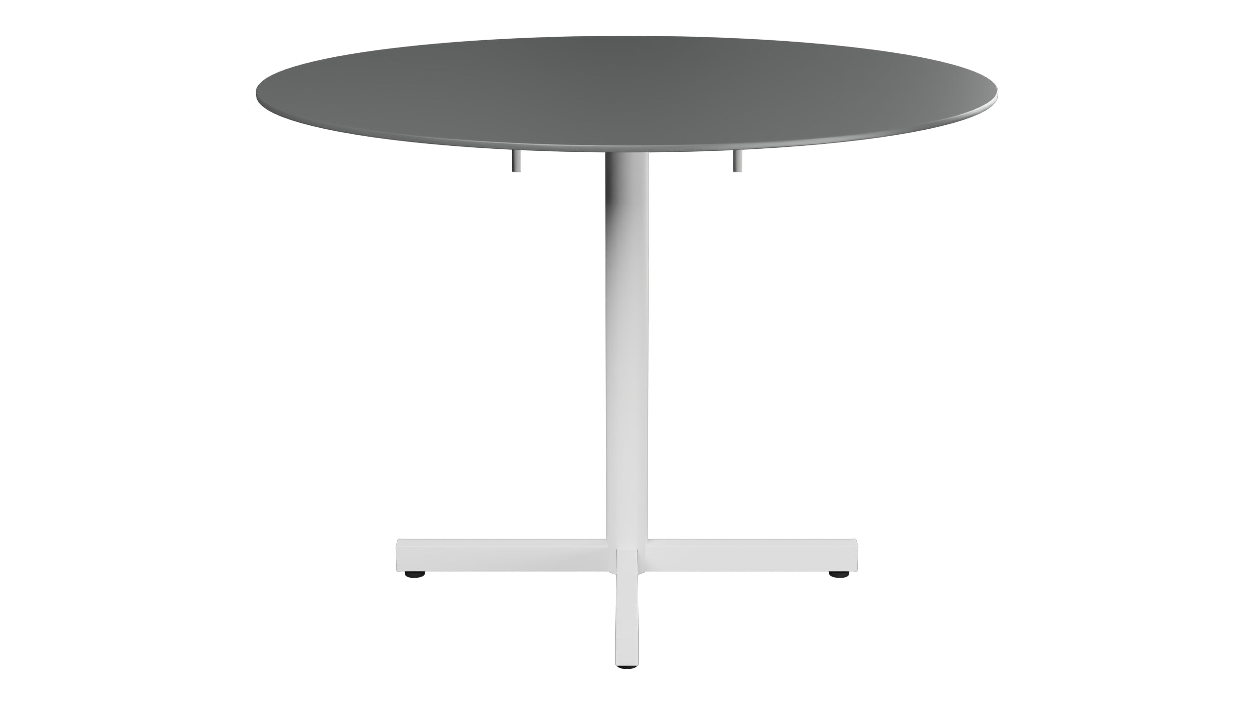 Luzern Glasfaser-Gartentisch Decor ø100 klappbar in Graphit präsentiert im Onlineshop von KAQTU Design AG. Gartentisch ist von Schaffner